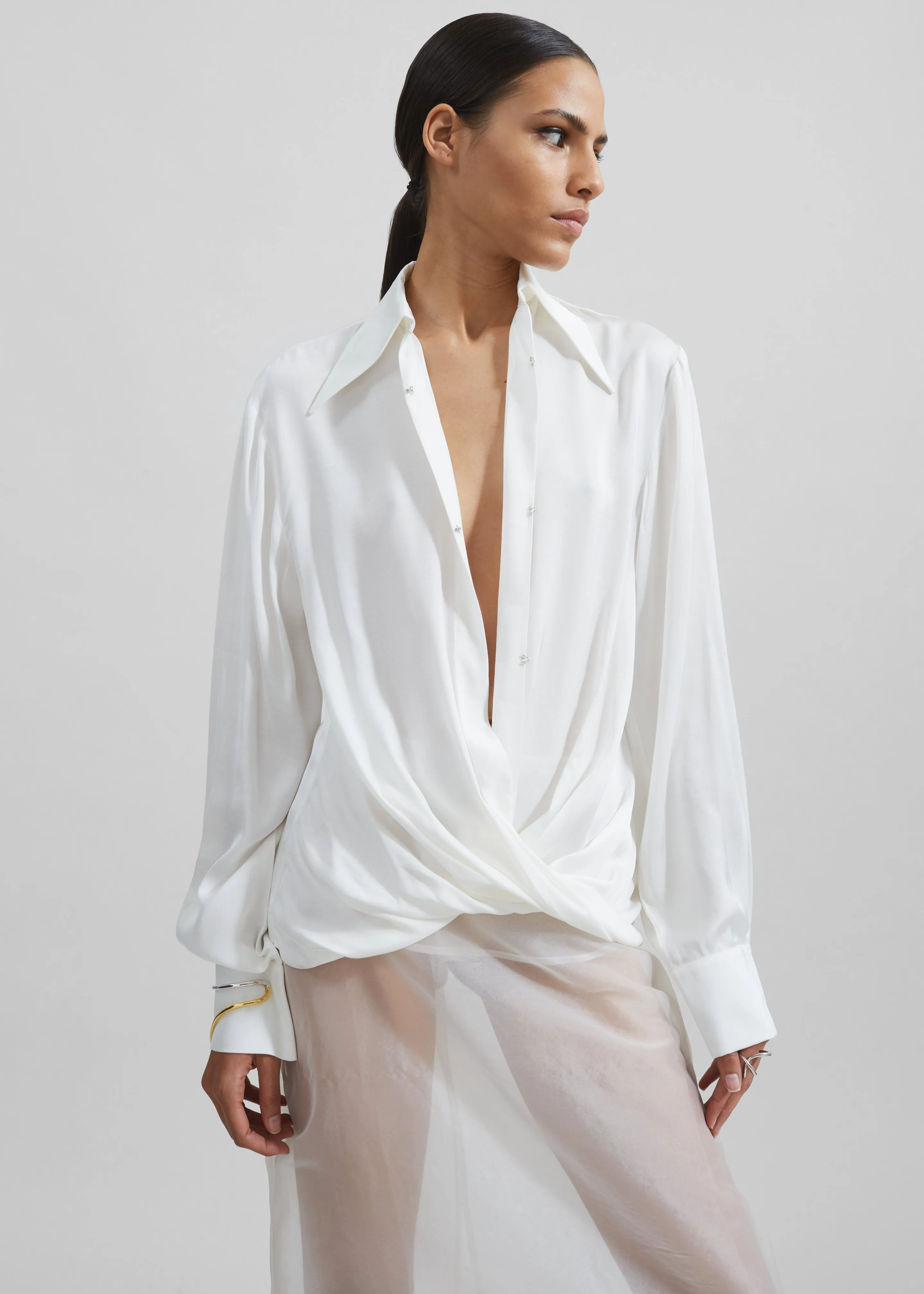 Beaufille Lewis Blouse - Pearl sold by Frankie Shop product image thumbnail 3