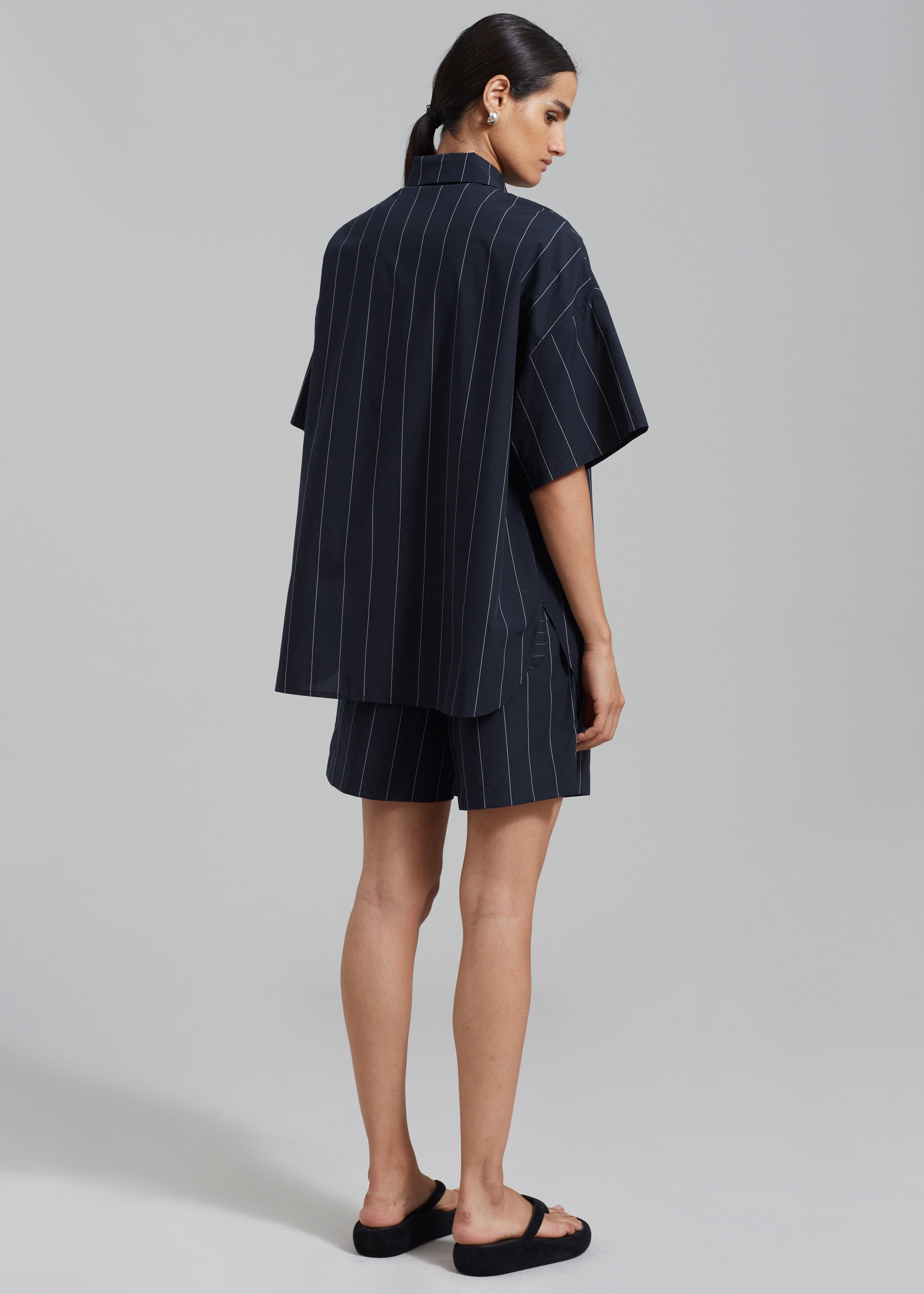 Finn Button Up Shirt - White Stripe sold by Frankie Shop product image thumbnail 9