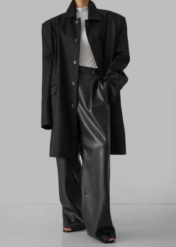 Ghent Padded Shoulder Trench - Black sold by Frankie Shop