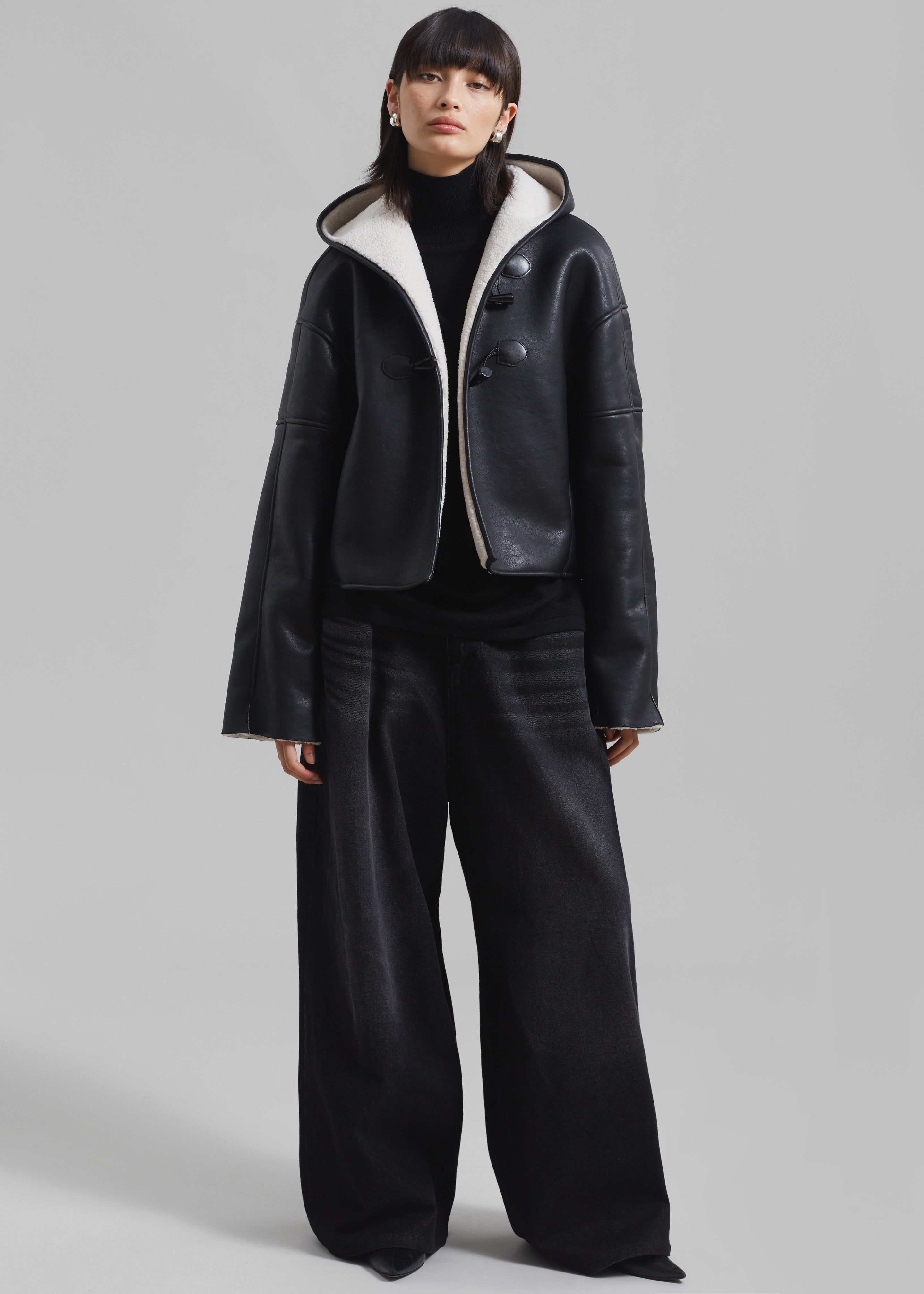 Laurie Faux Leather Jacket - Black sold by Frankie Shop product image thumbnail 2