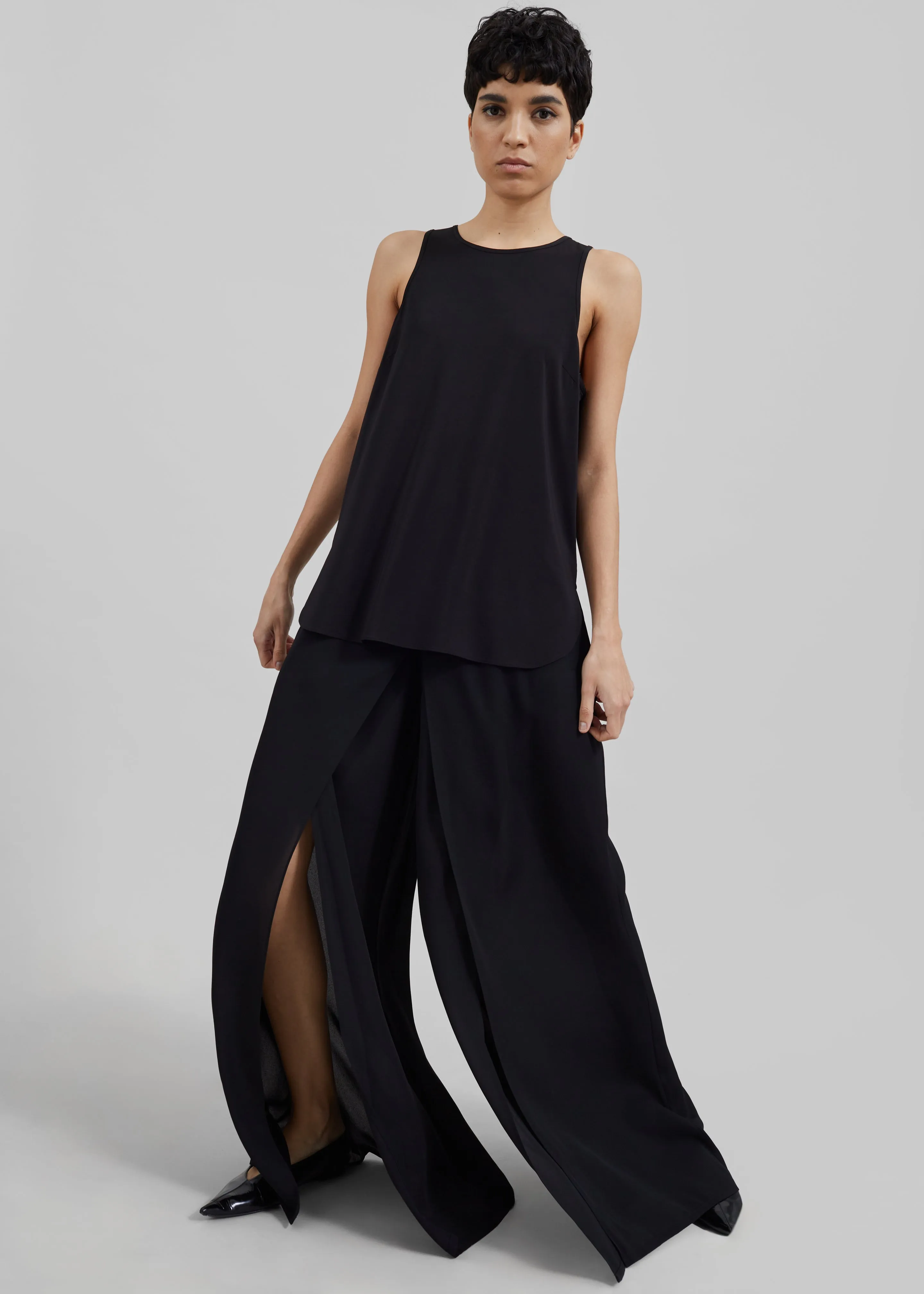 Merit Front Slit Pants - Black sold by Frankie Shop