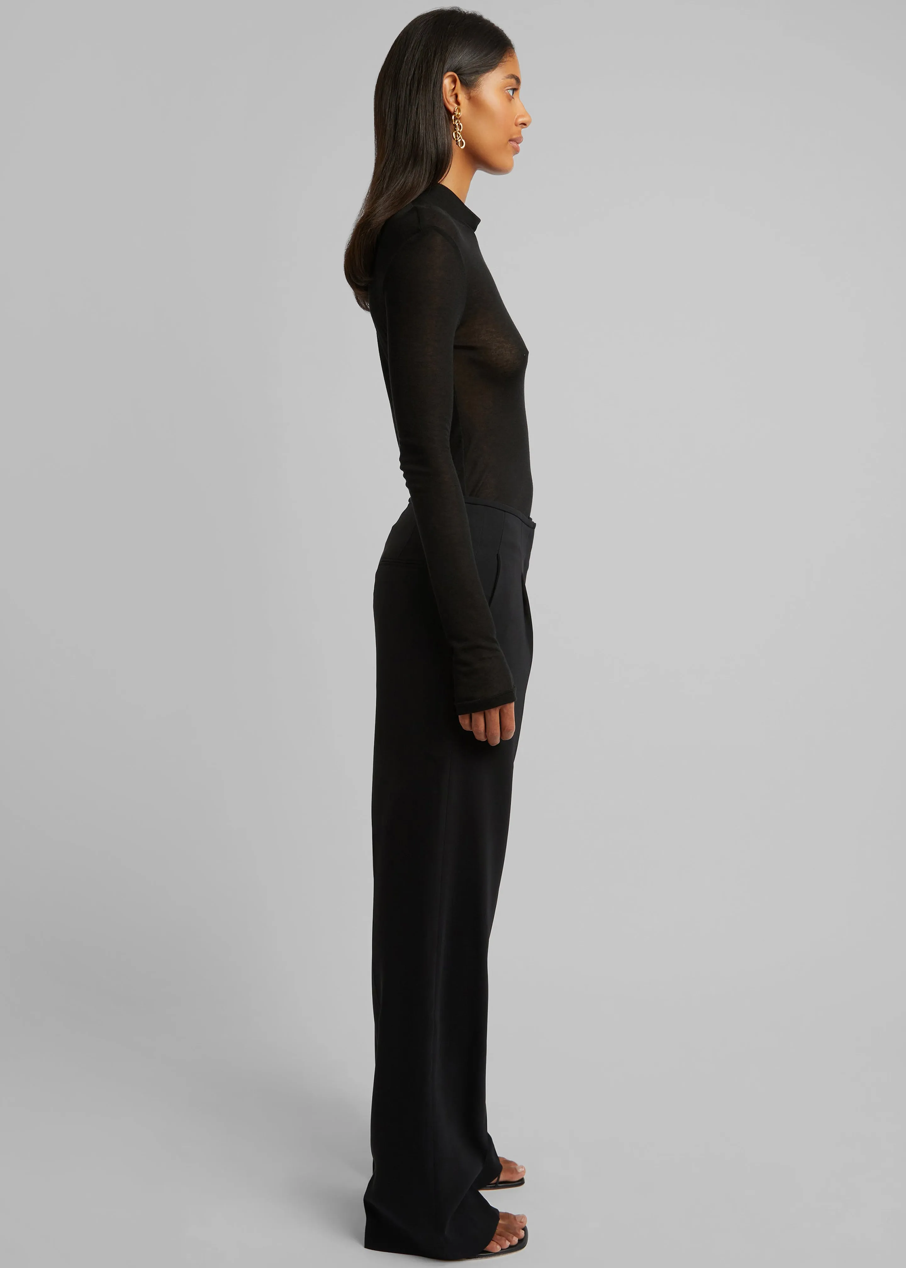 Christopher Esber Trochiatide Long Sleeve Clean Top - Black sold by Frankie Shop product image thumbnail 3