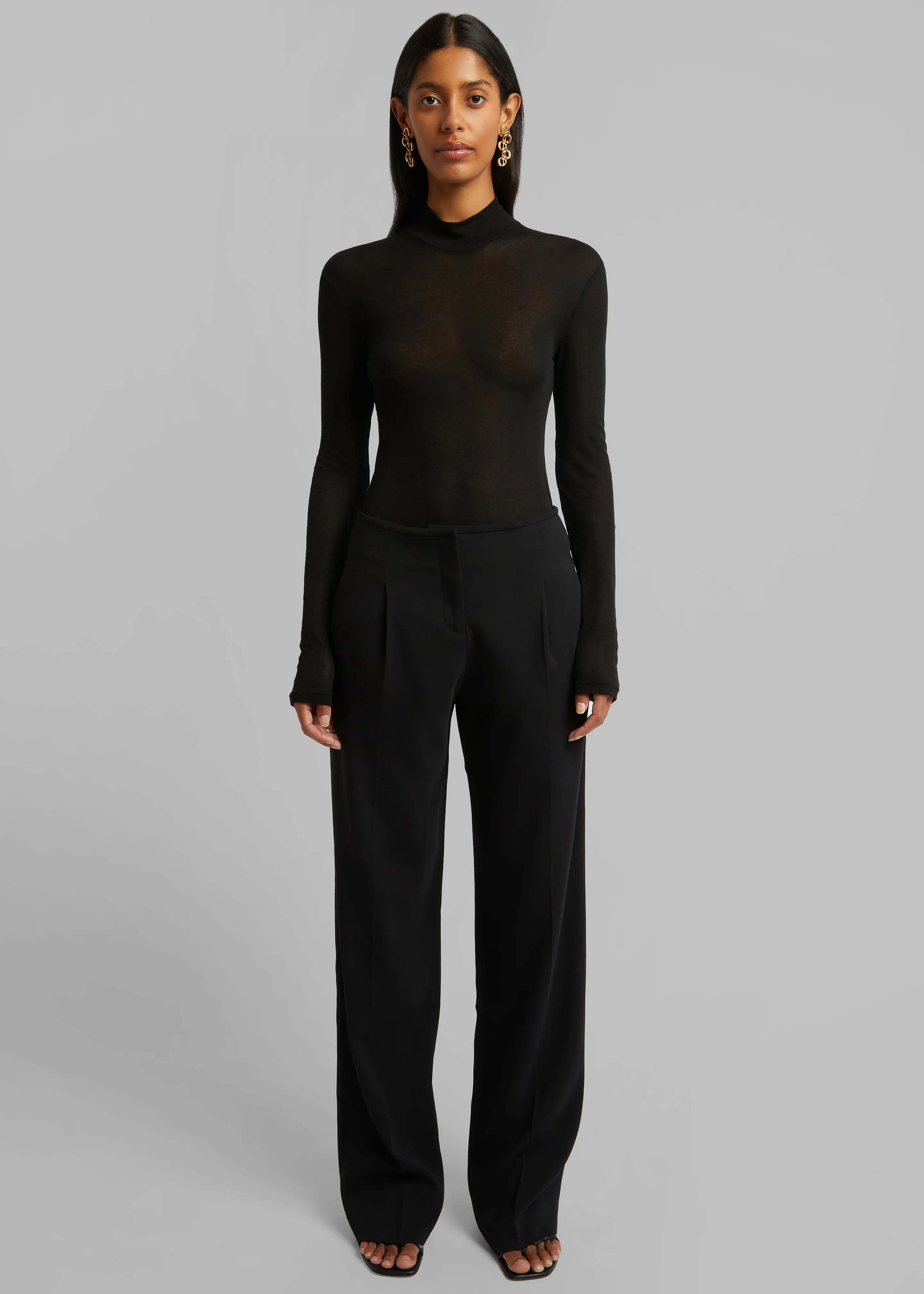 Christopher Esber Trochiatide Long Sleeve Clean Top - Black sold by Frankie Shop product image thumbnail 2