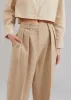 Corrin Pleated Trousers - Beige sold by Frankie Shop