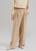 Corrin Pleated Trousers - Beige sold by Frankie Shop