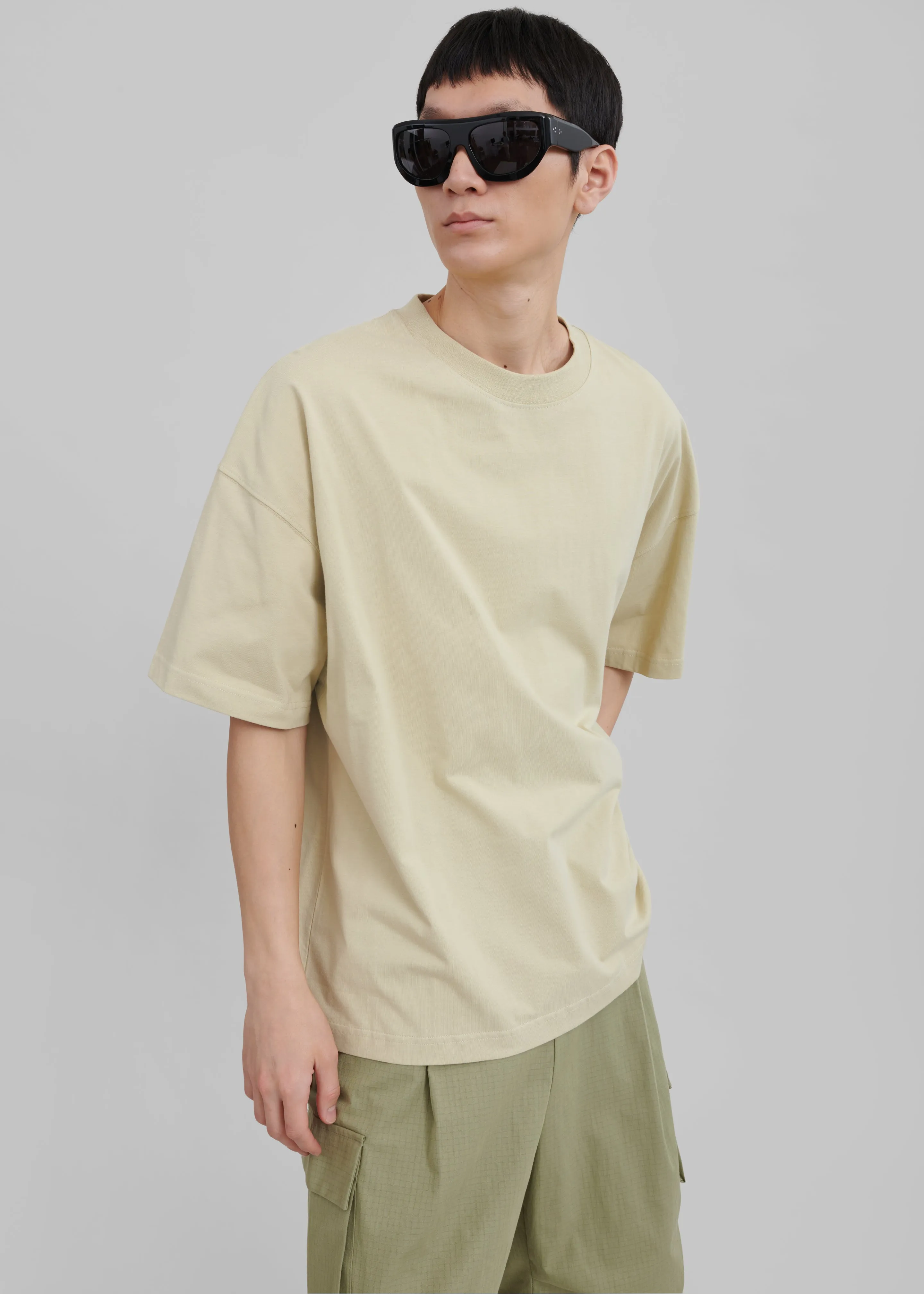 Tony Boxy T-Shirt - Mastic sold by Frankie Shop product image thumbnail 4