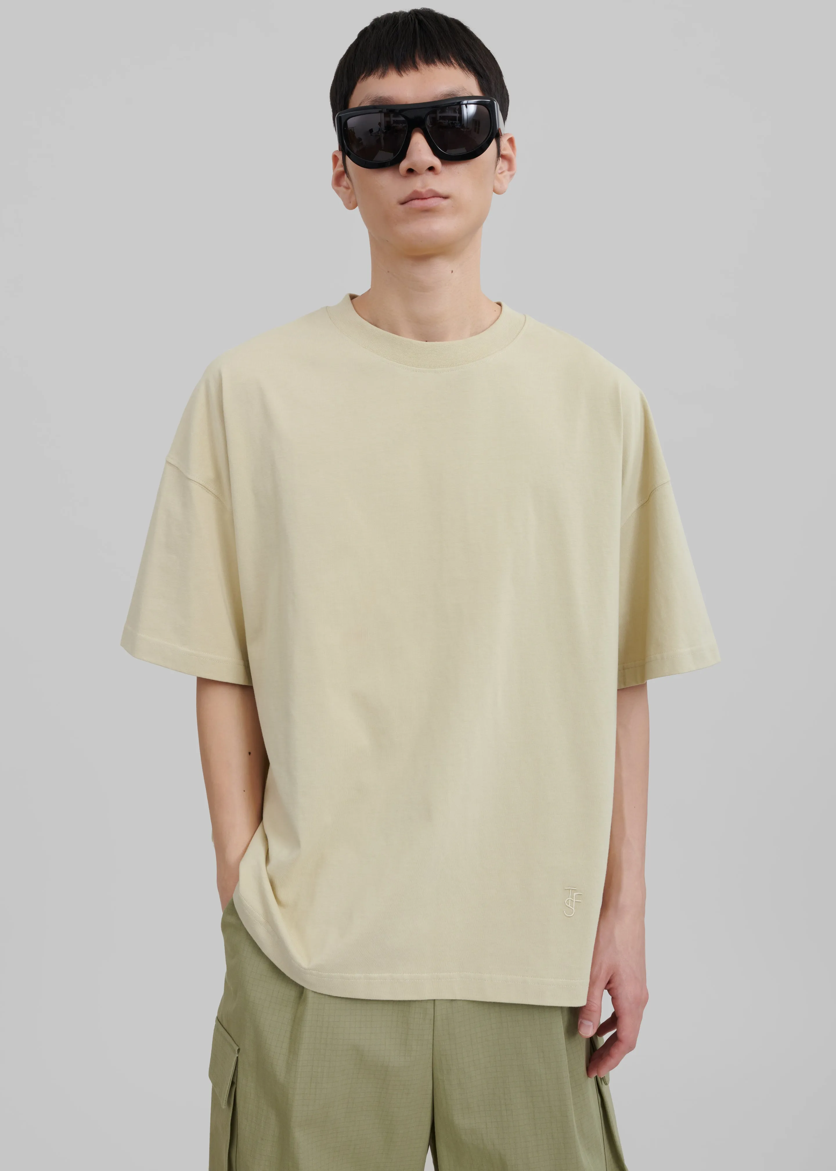 Tony Boxy T-Shirt - Mastic sold by Frankie Shop product image thumbnail 2
