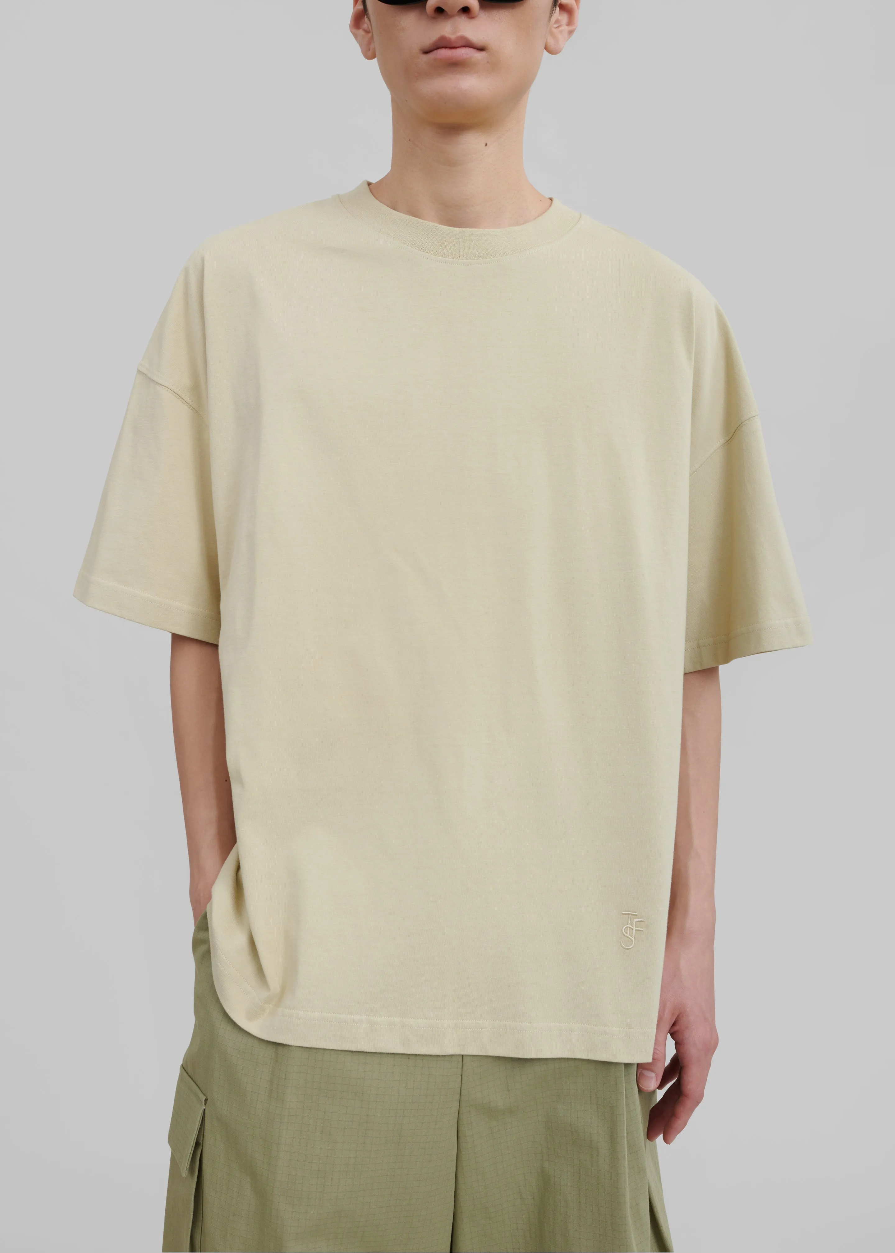 Tony Boxy T-Shirt - Mastic sold by Frankie Shop product image thumbnail 3
