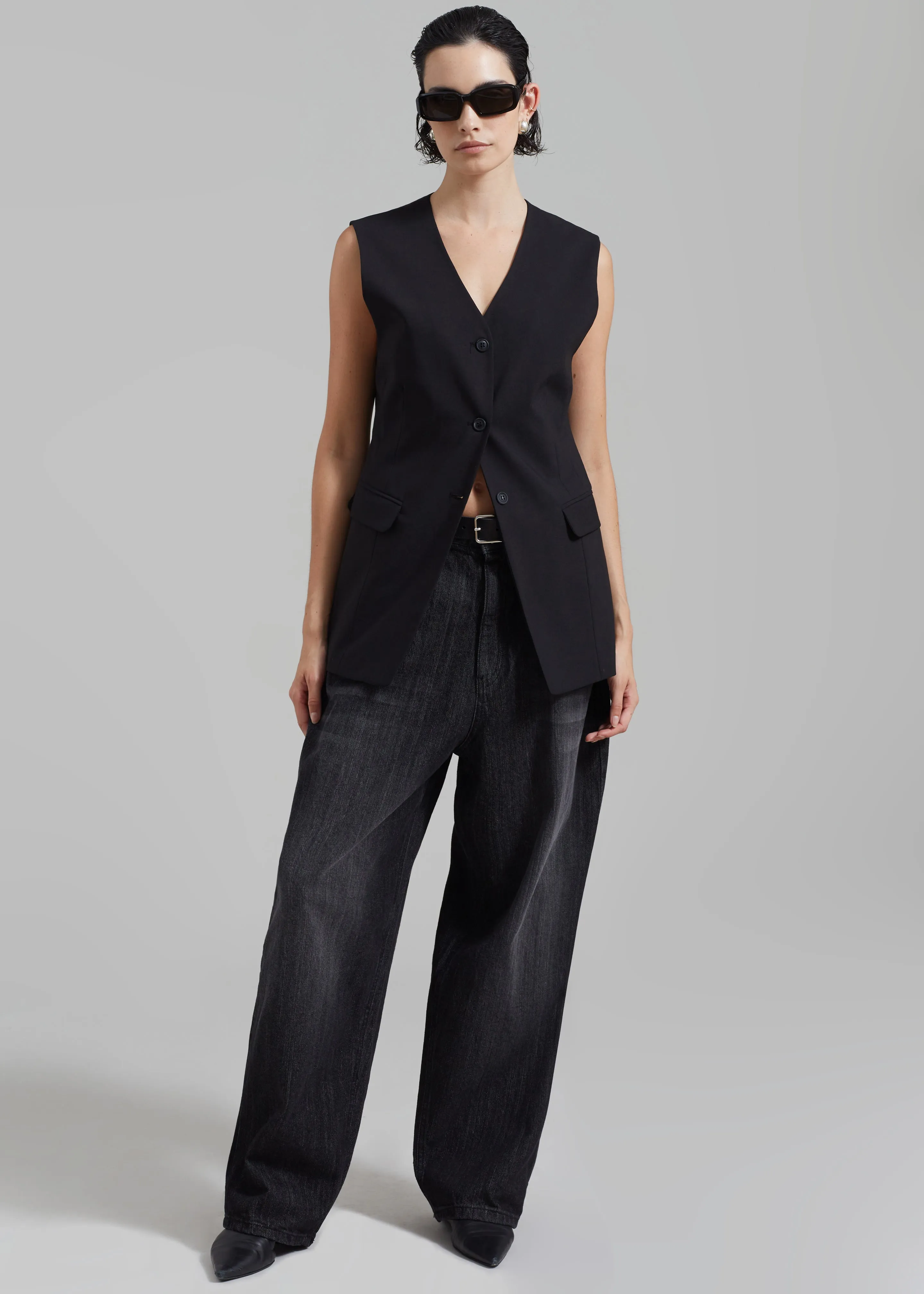 Charleston Oversized Jeans - Grey sold by Frankie Shop product image thumbnail 5