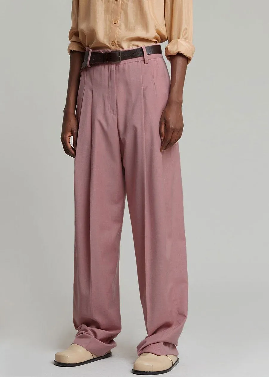 Gelso Pleated Trousers - Rose sold by Frankie Shop product image thumbnail 5
