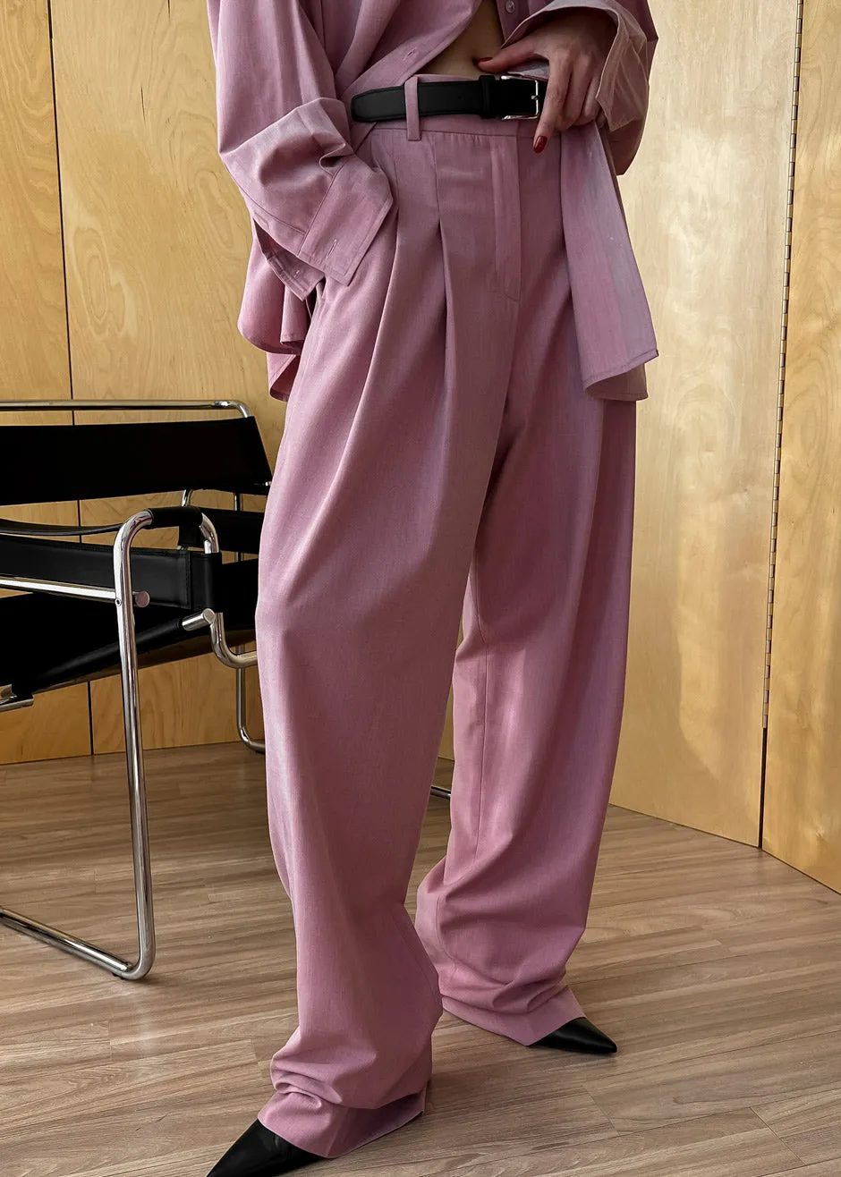Gelso Pleated Trousers - Rose sold by Frankie Shop product image thumbnail 2