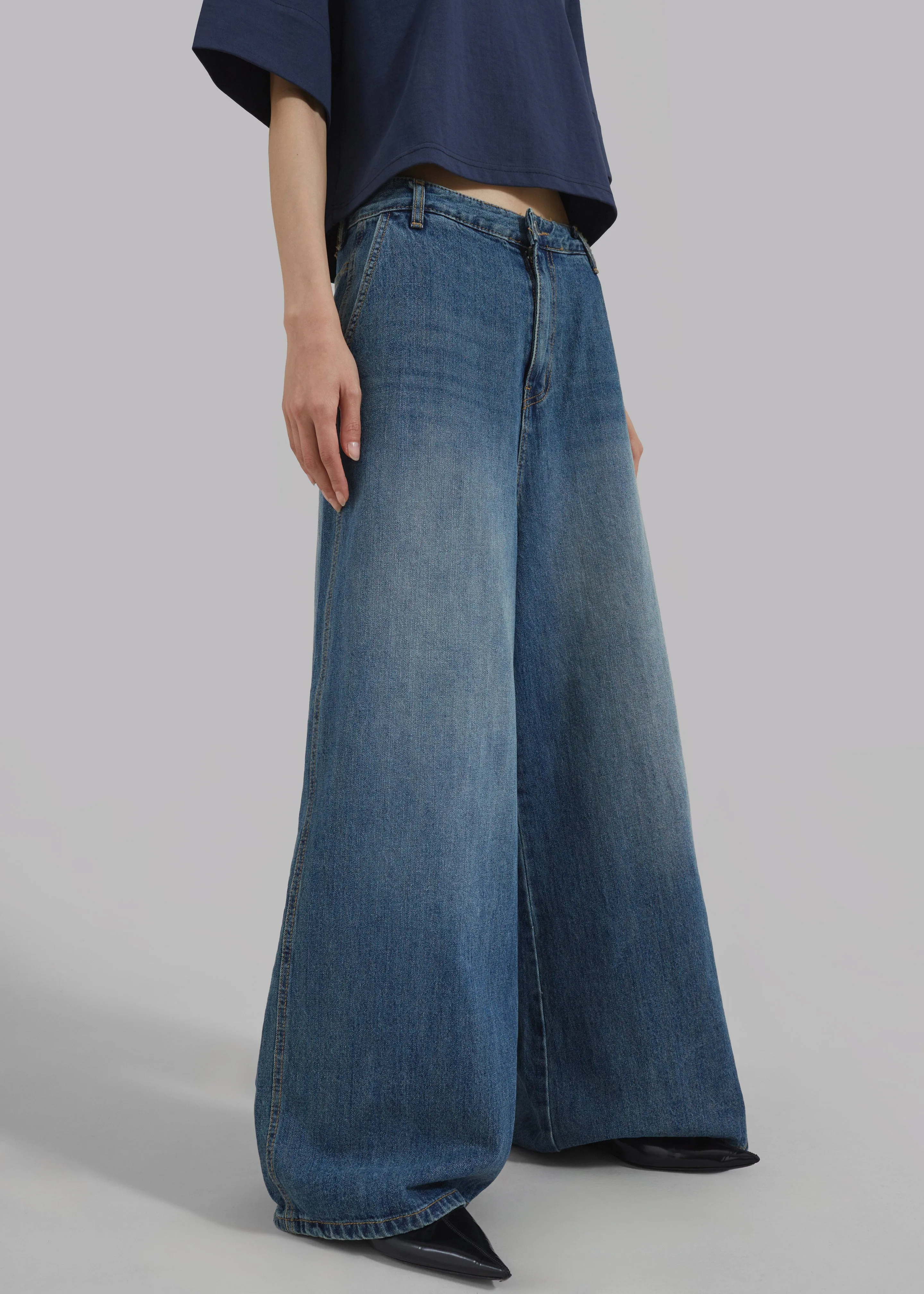 Eve Wide Leg Jeans - Medium Wash sold by Frankie Shop product image thumbnail 2
