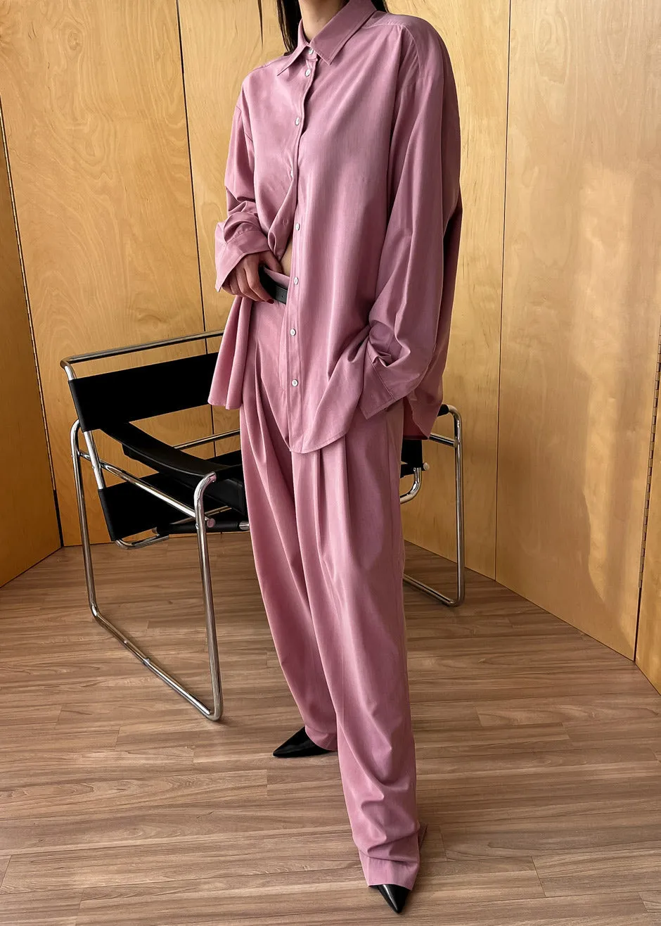 Gelso Pleated Trousers - Rose sold by Frankie Shop product image thumbnail 3