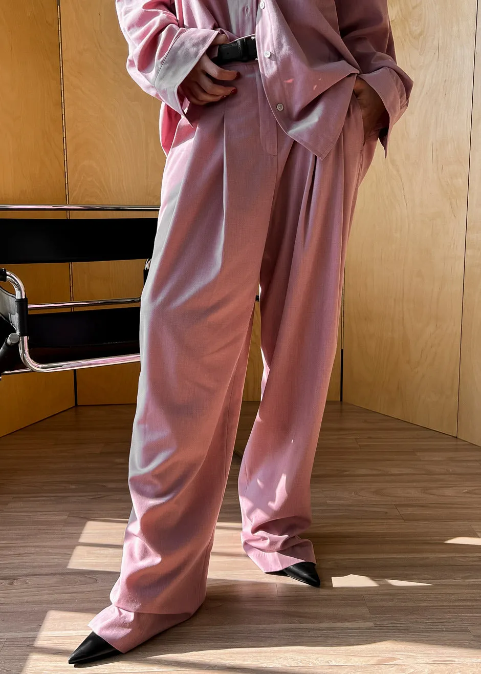 Gelso Pleated Trousers - Rose sold by Frankie Shop product image thumbnail 4