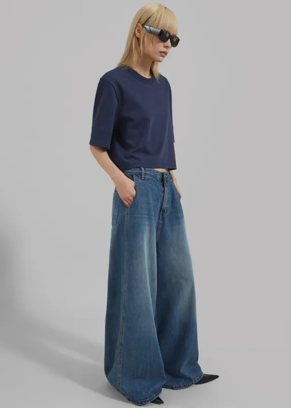 Eve Wide Leg Jeans - Medium Wash sold by Frankie Shop