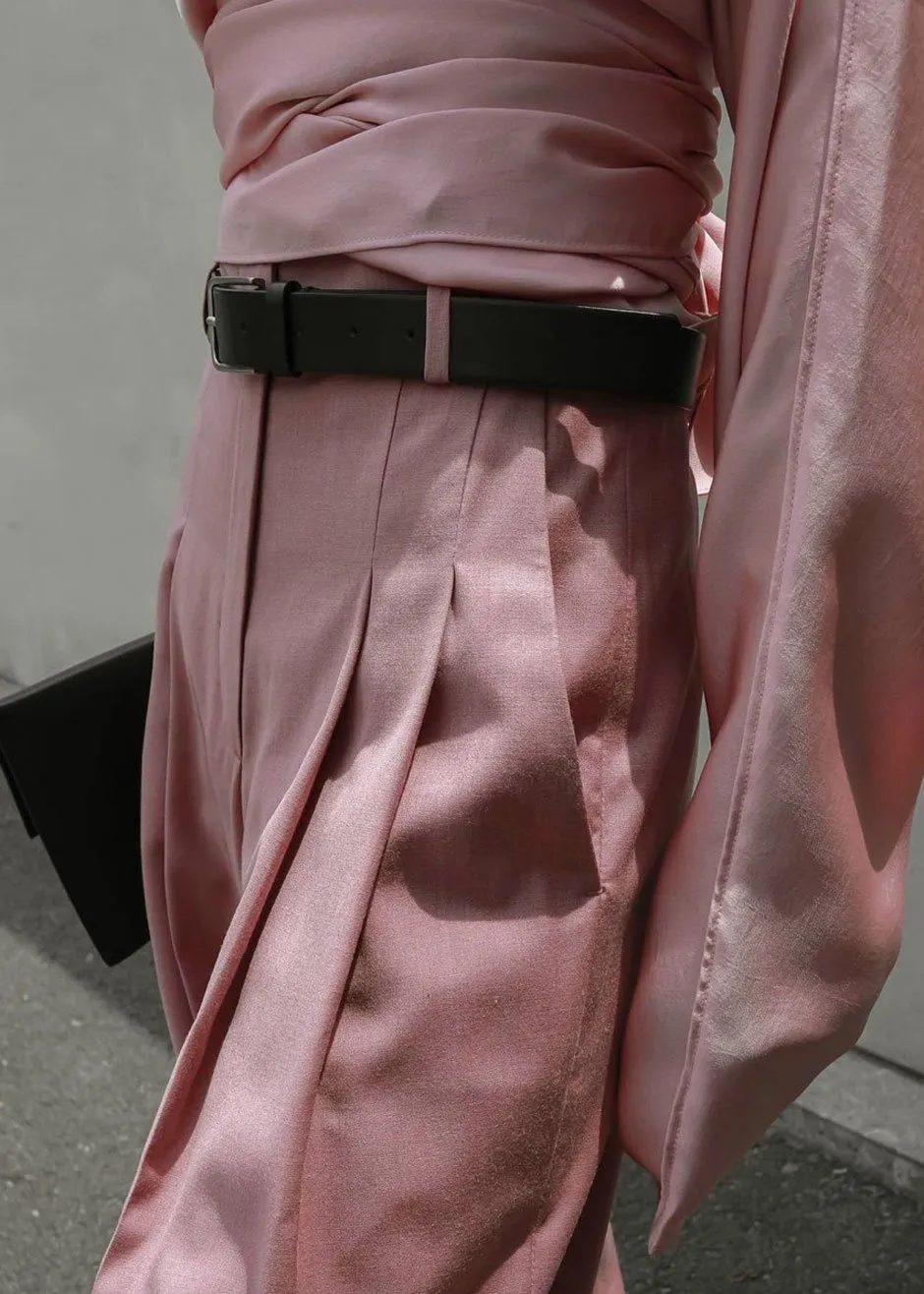 Gelso Pleated Trousers - Rose sold by Frankie Shop