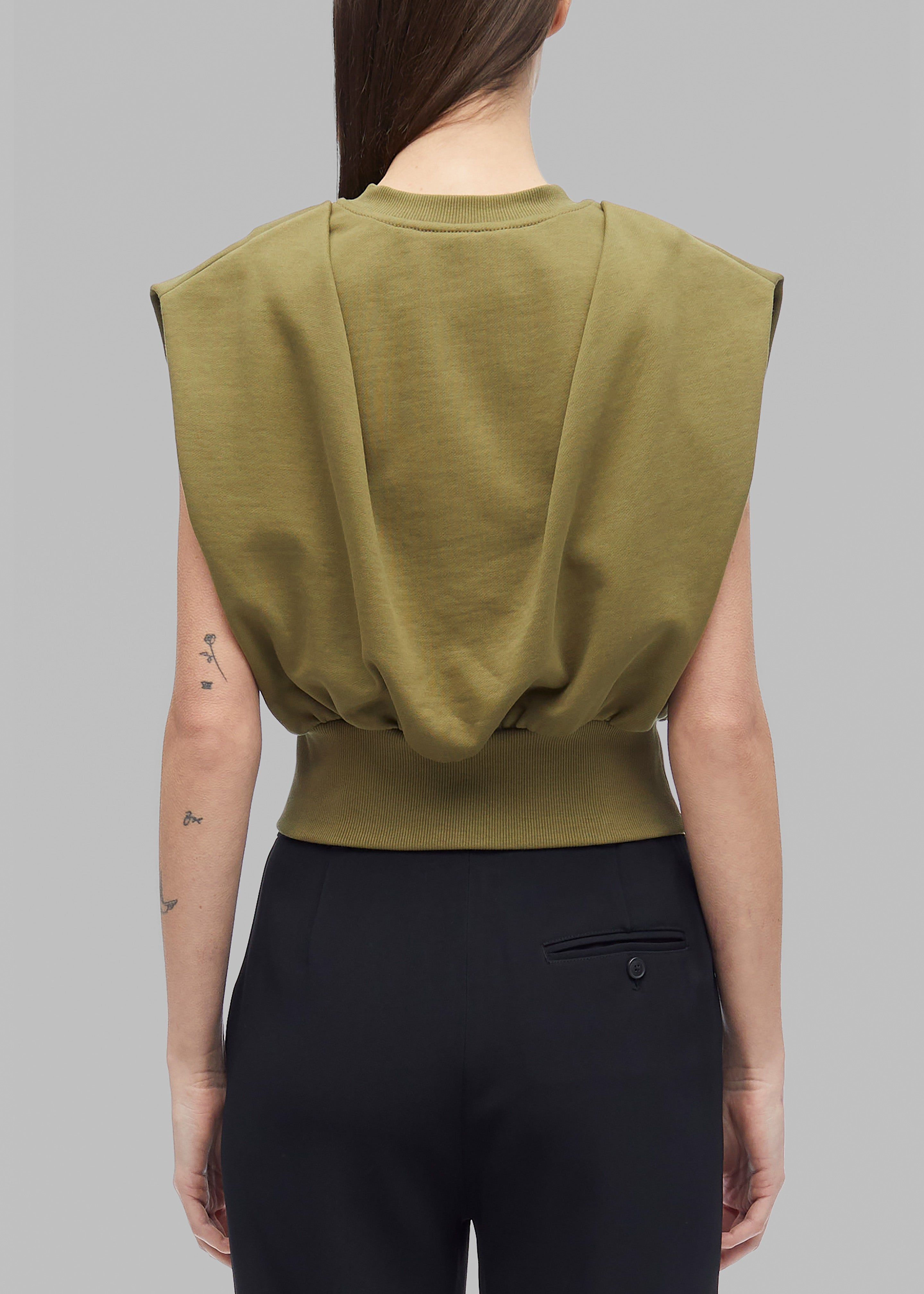 3.1 Phillip Lim Sleeveless French Terry Top - Olive sold by Frankie Shop product image thumbnail 8