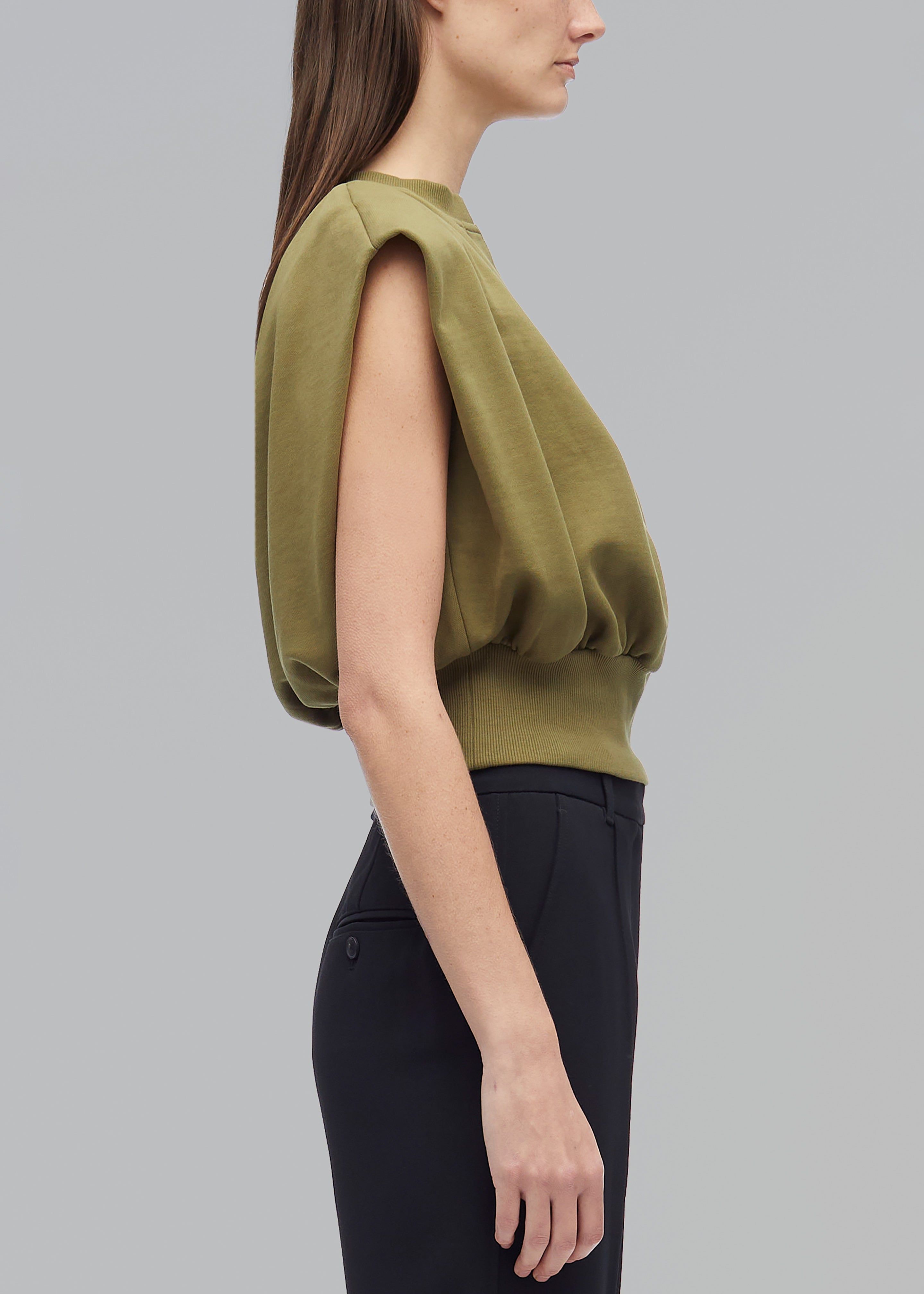 3.1 Phillip Lim Sleeveless French Terry Top - Olive sold by Frankie Shop product image thumbnail 4