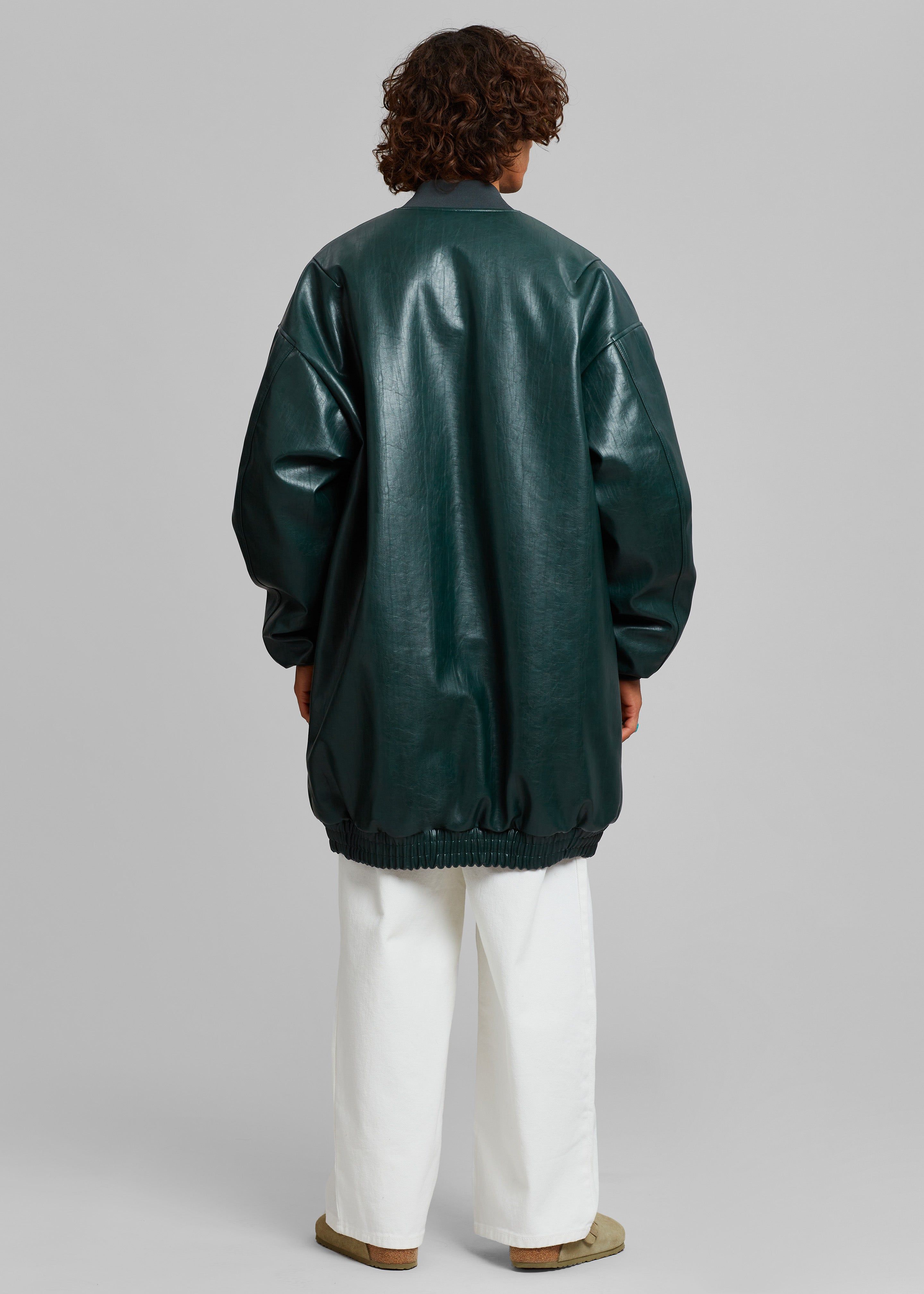 Jesse Long Faux Leather Bomber - Bottle Green sold by Frankie Shop product image thumbnail 22