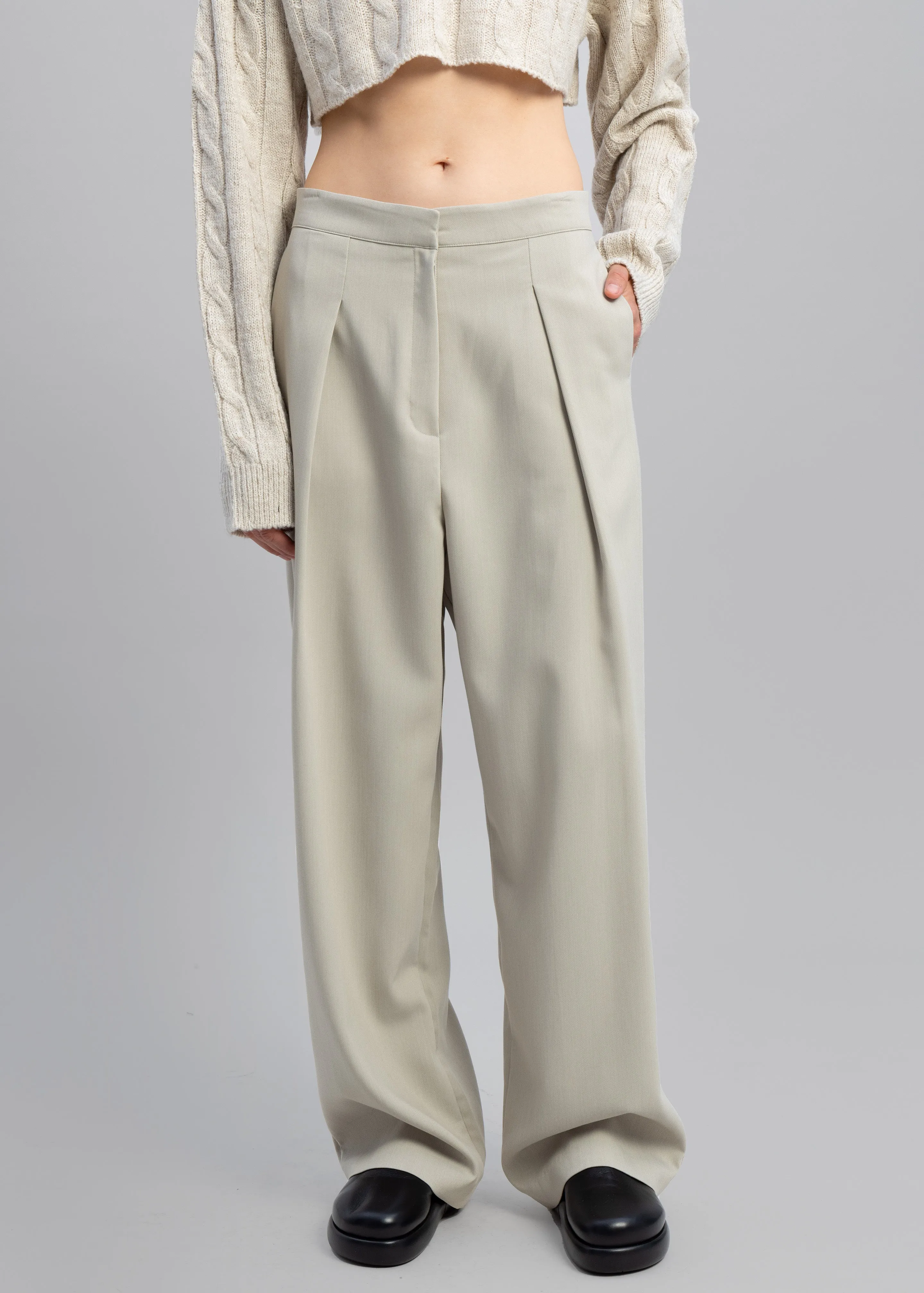 Lori Wide Pants - Grey sold by Frankie Shop product image thumbnail 3