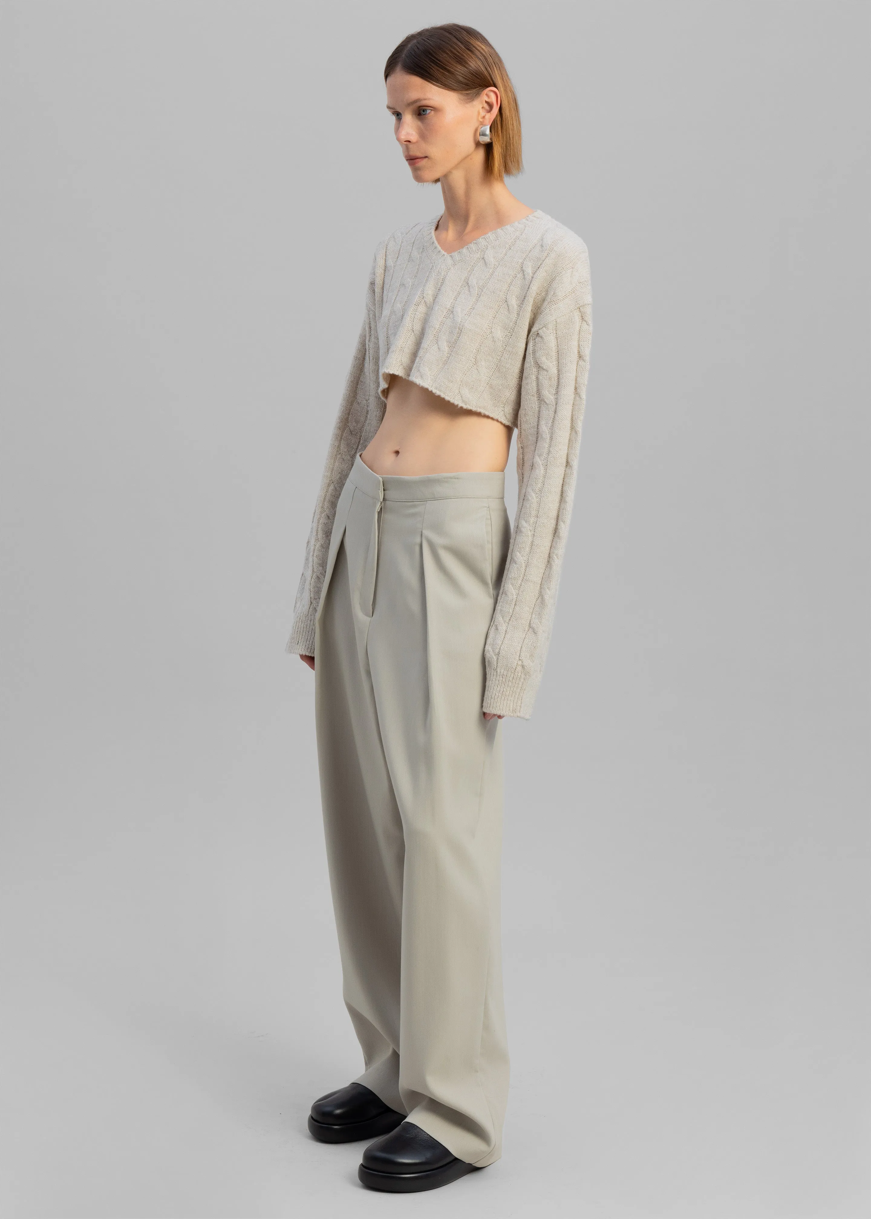Lori Wide Pants - Grey sold by Frankie Shop product image thumbnail 4