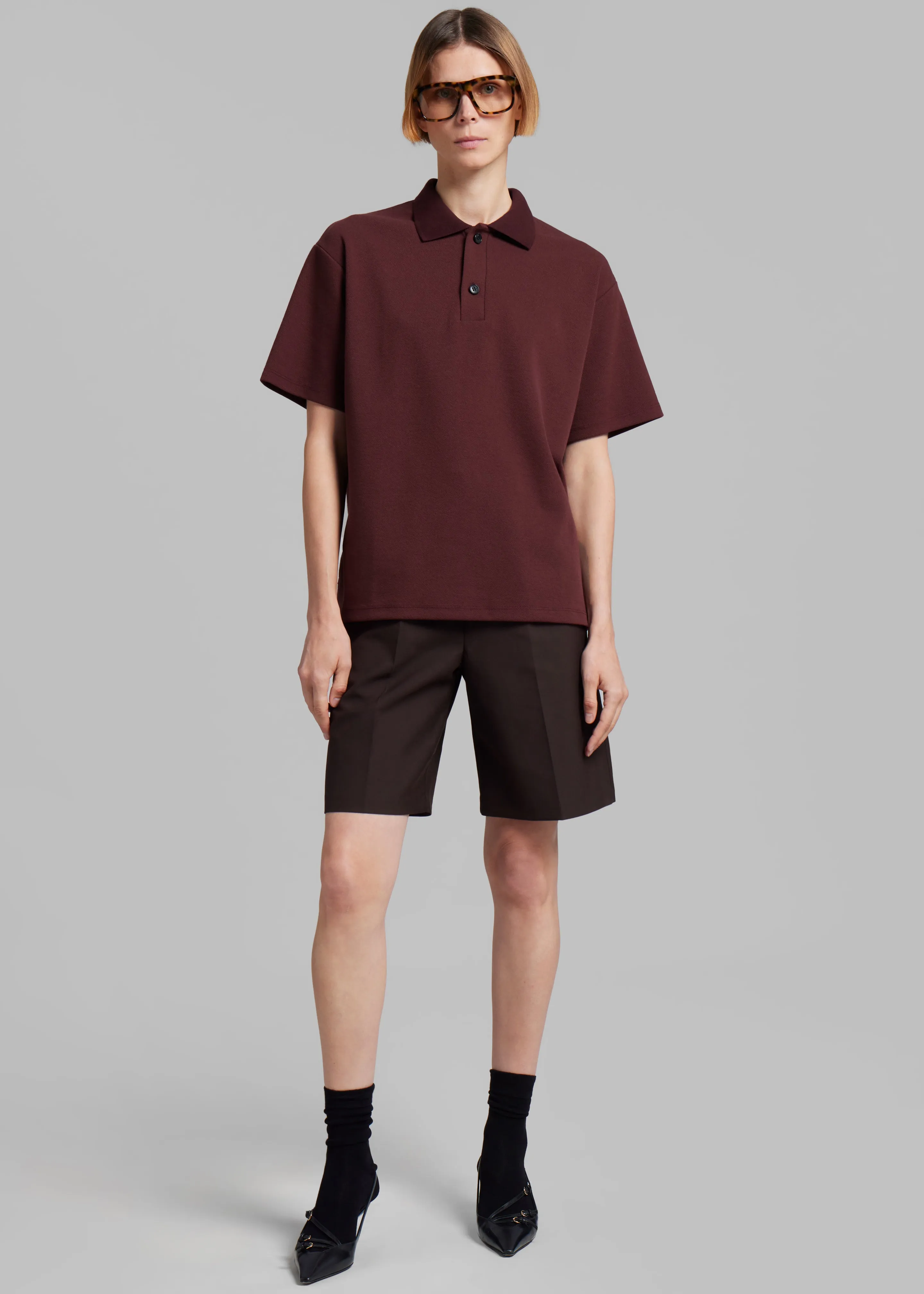 Maura Bermuda Shorts - Brown sold by Frankie Shop product image thumbnail 5