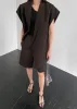 Maura Bermuda Shorts - Brown sold by Frankie Shop