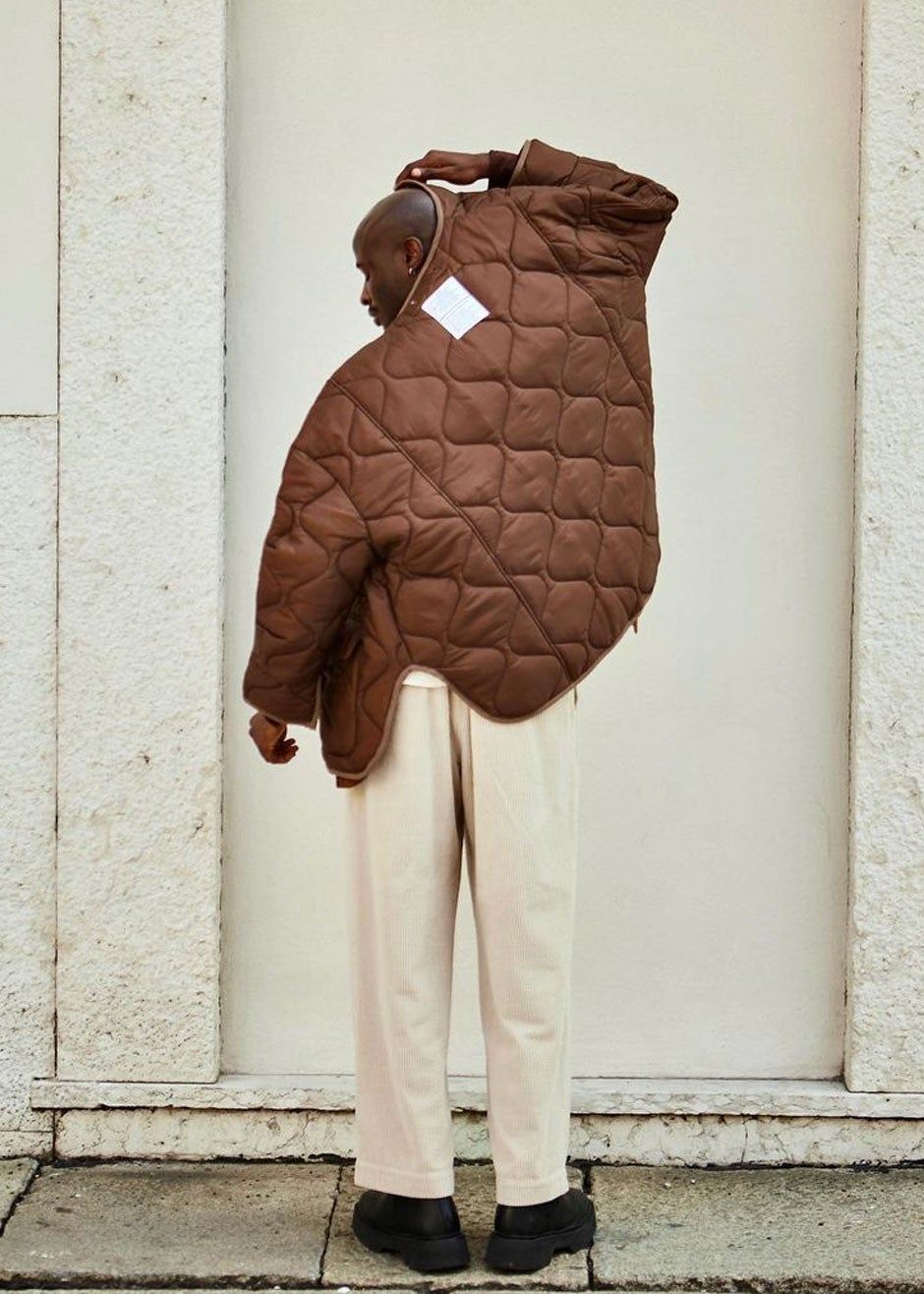 Teddy Quilted Jacket - Chocolate sold by Frankie Shop product image thumbnail 8