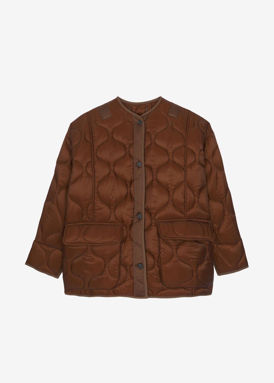 Teddy Quilted Jacket - Chocolate sold by Frankie Shop product image thumbnail 10