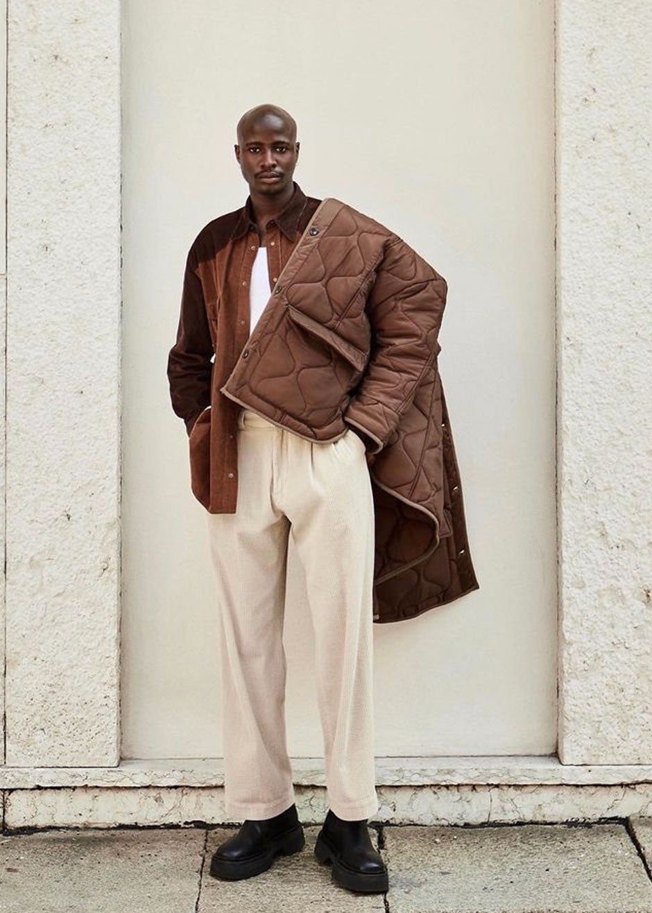 Teddy Quilted Jacket - Chocolate sold by Frankie Shop product image thumbnail 9