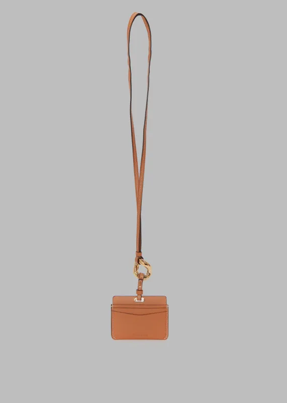JW Anderson Cardholder with Chain Link Strap - Pecan made by Frankie Shop