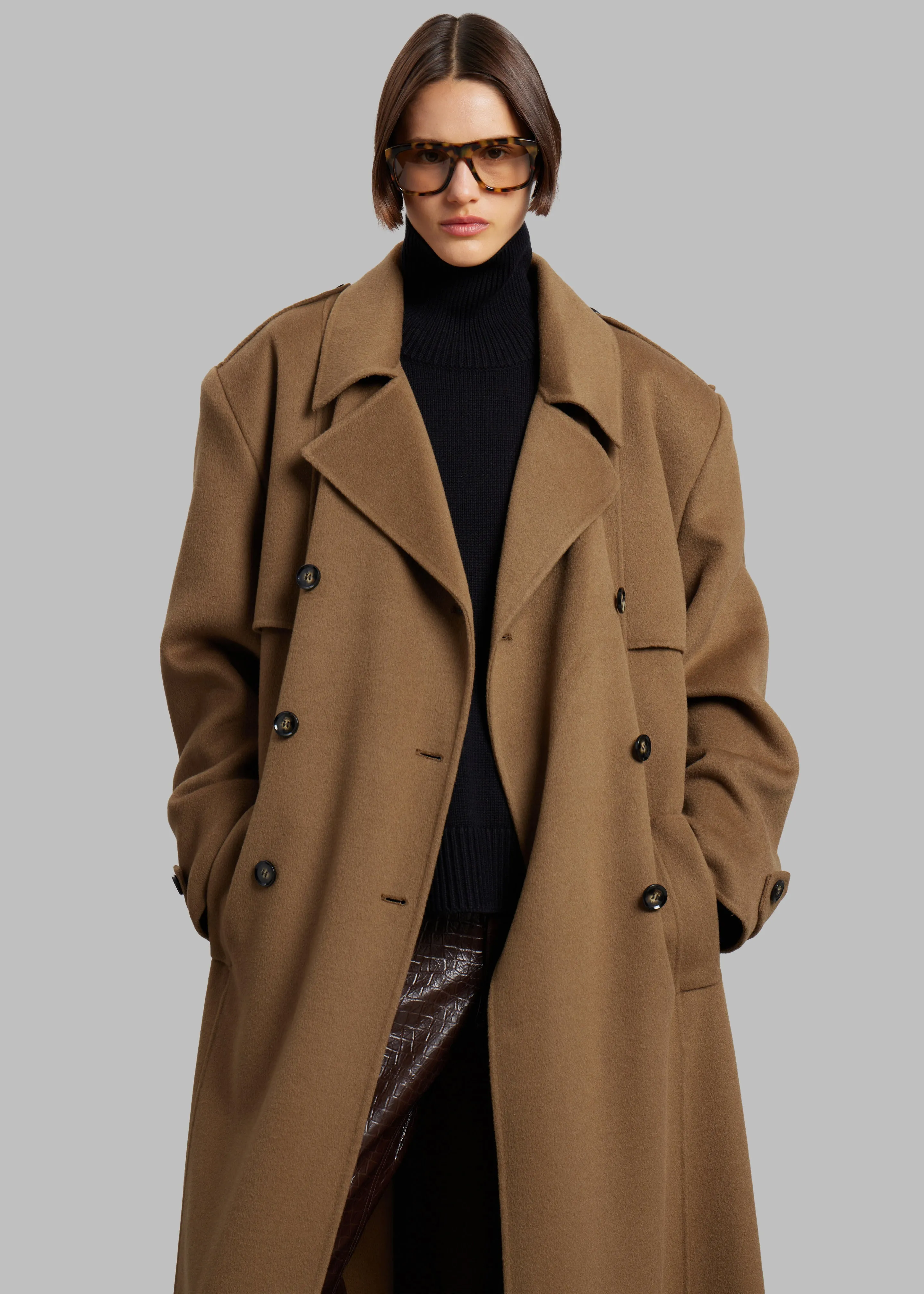 Nikola Padded Trench Coat - Camel sold by Frankie Shop product image thumbnail 2