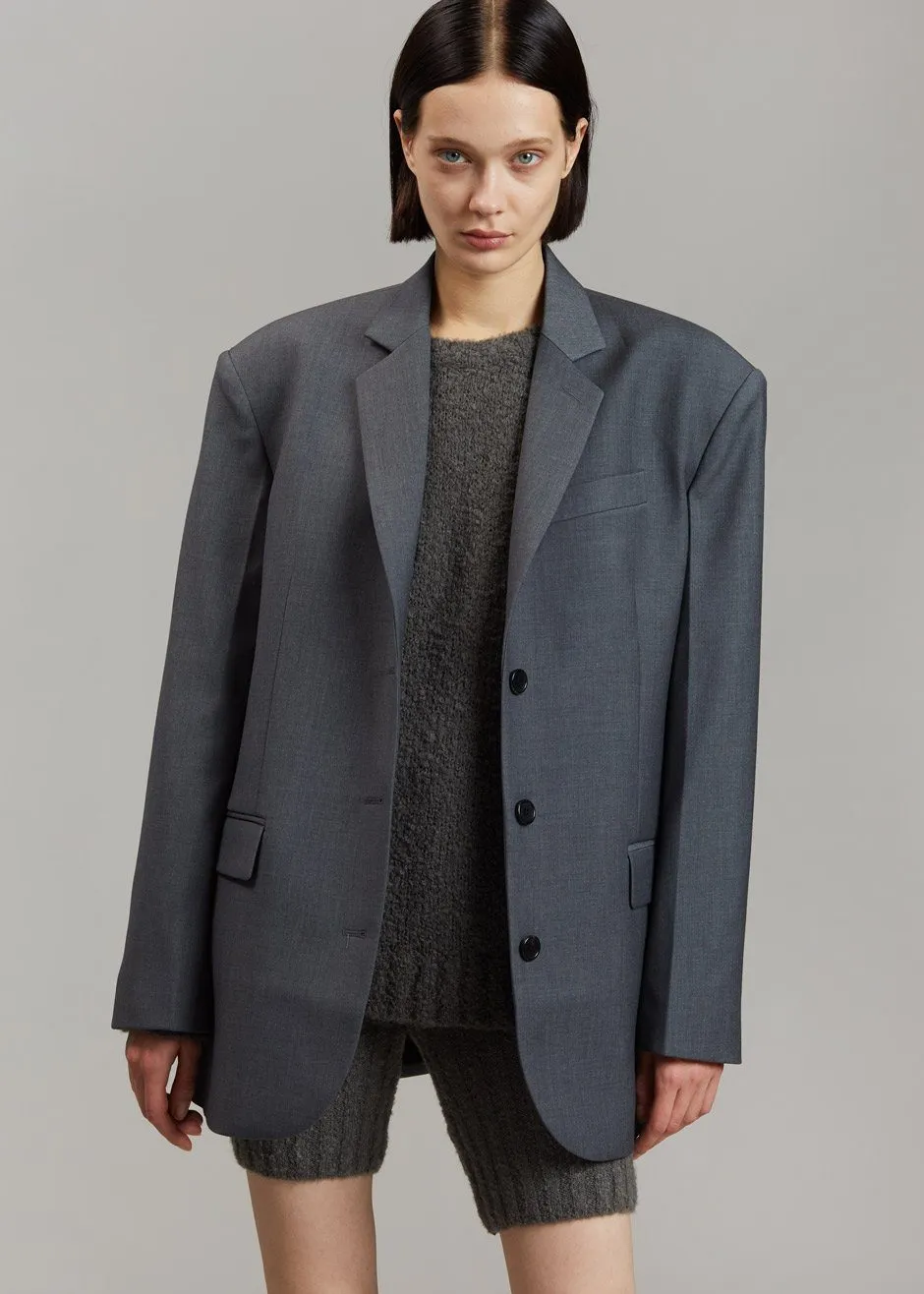 Gelso Oversized Blazer - Dark Grey Melange sold by Frankie Shop product image thumbnail 5