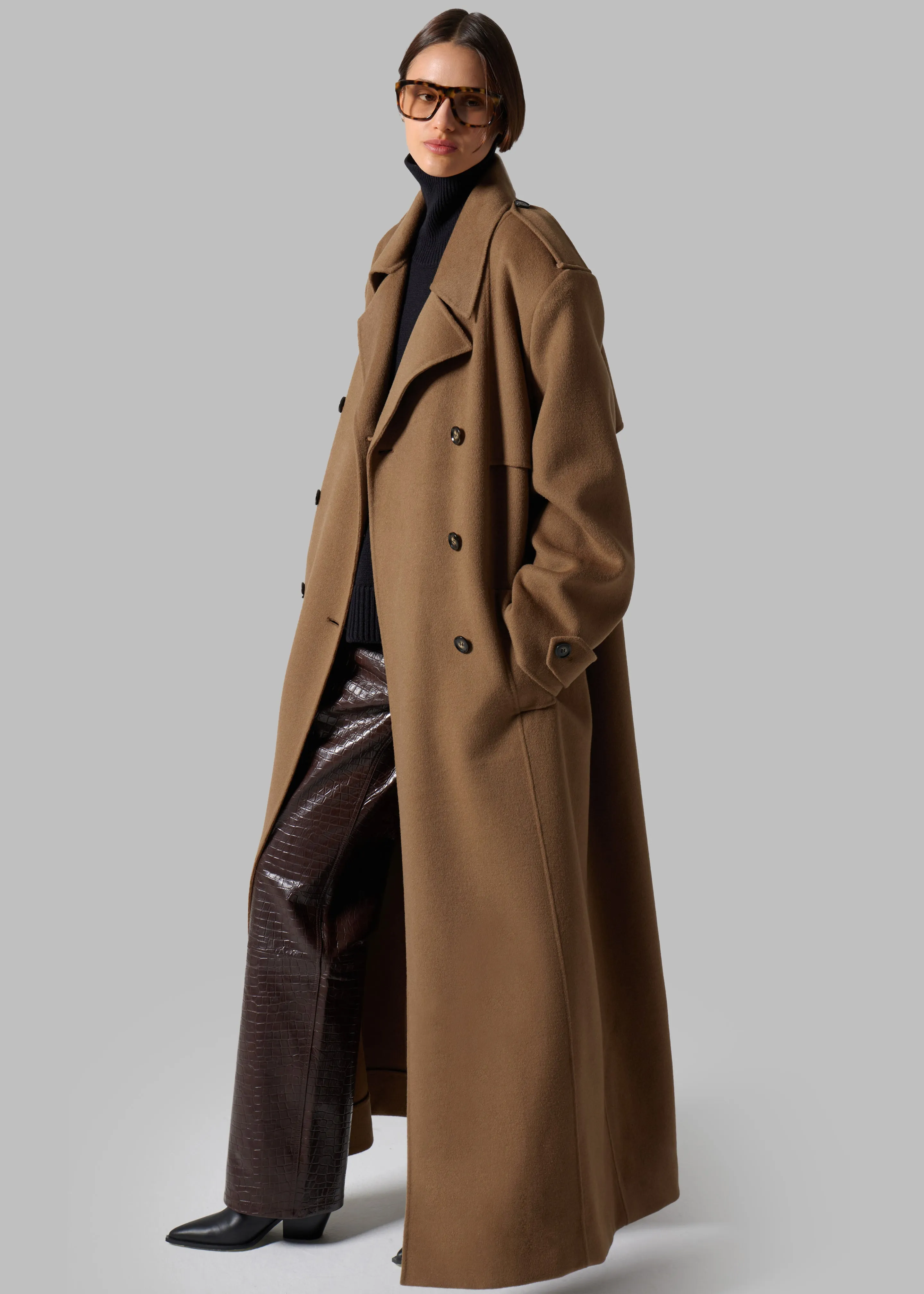 Nikola Padded Trench Coat - Camel sold by Frankie Shop product image thumbnail 3