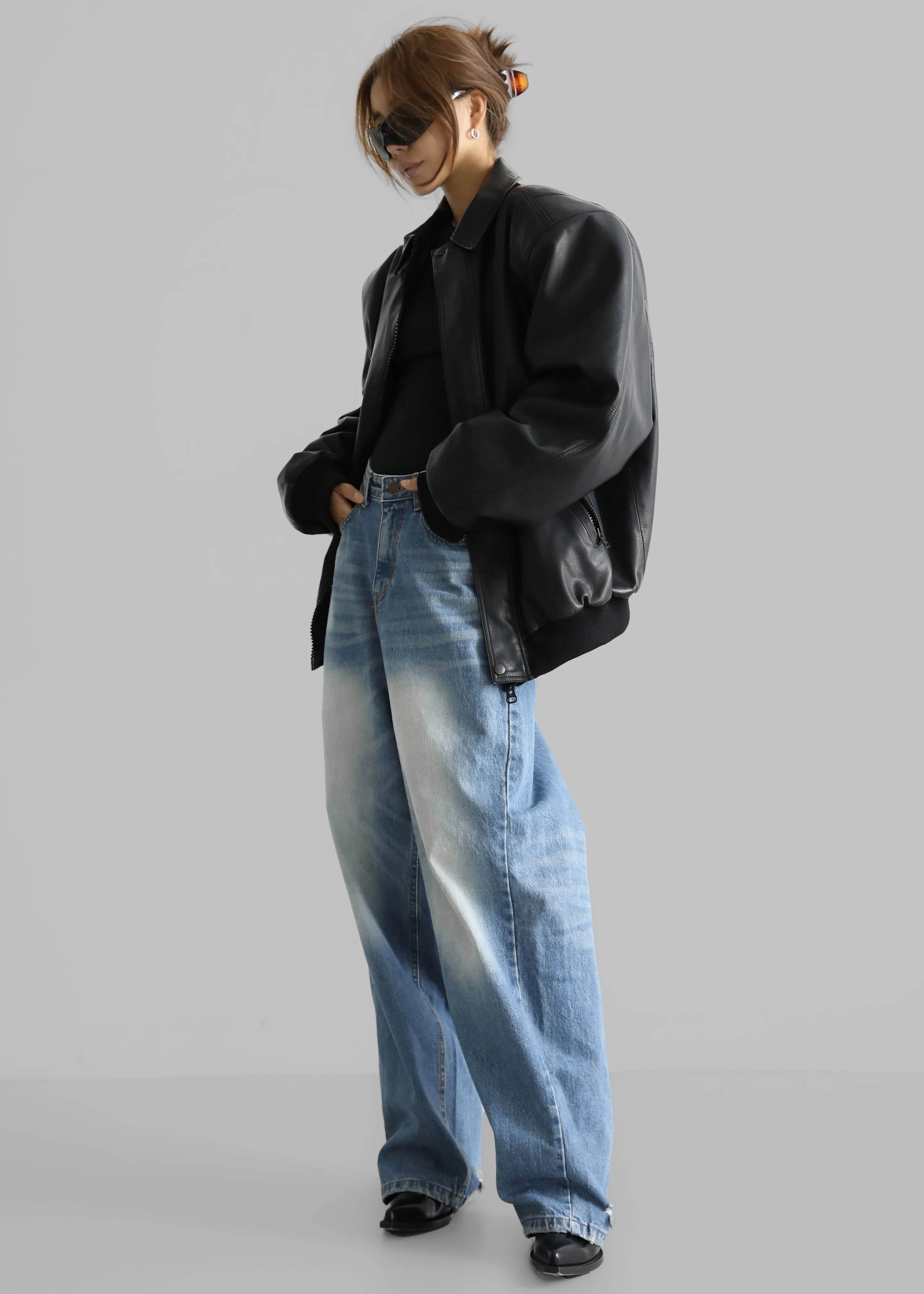 Tanner Bleach Jeans - Worn Wash sold by Frankie Shop