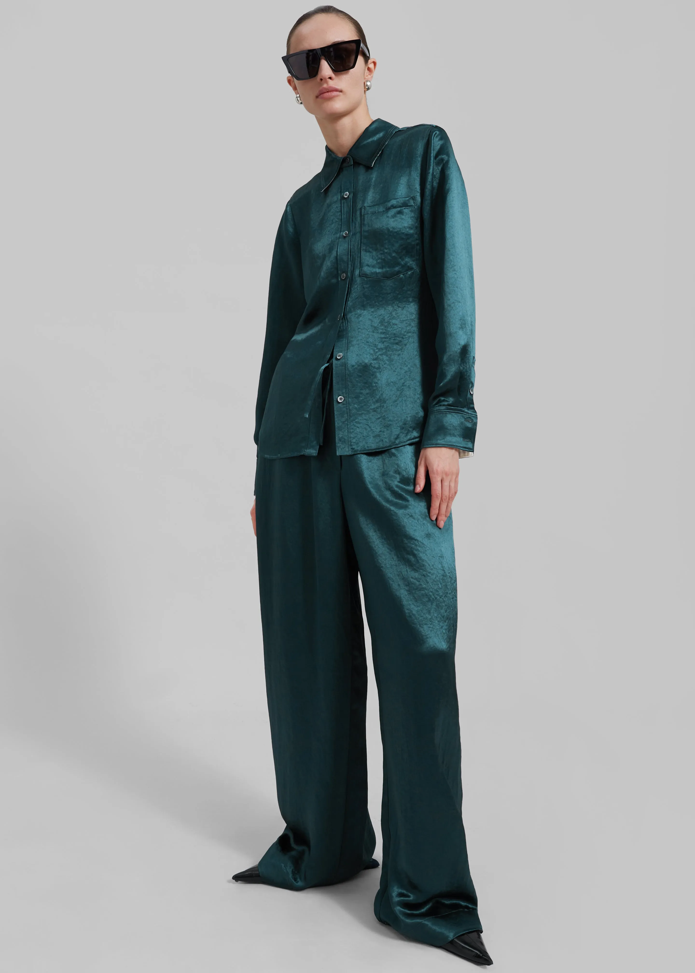 3.1 Phillip Lim Pajama Trousers - Deep Ocean sold by Frankie Shop