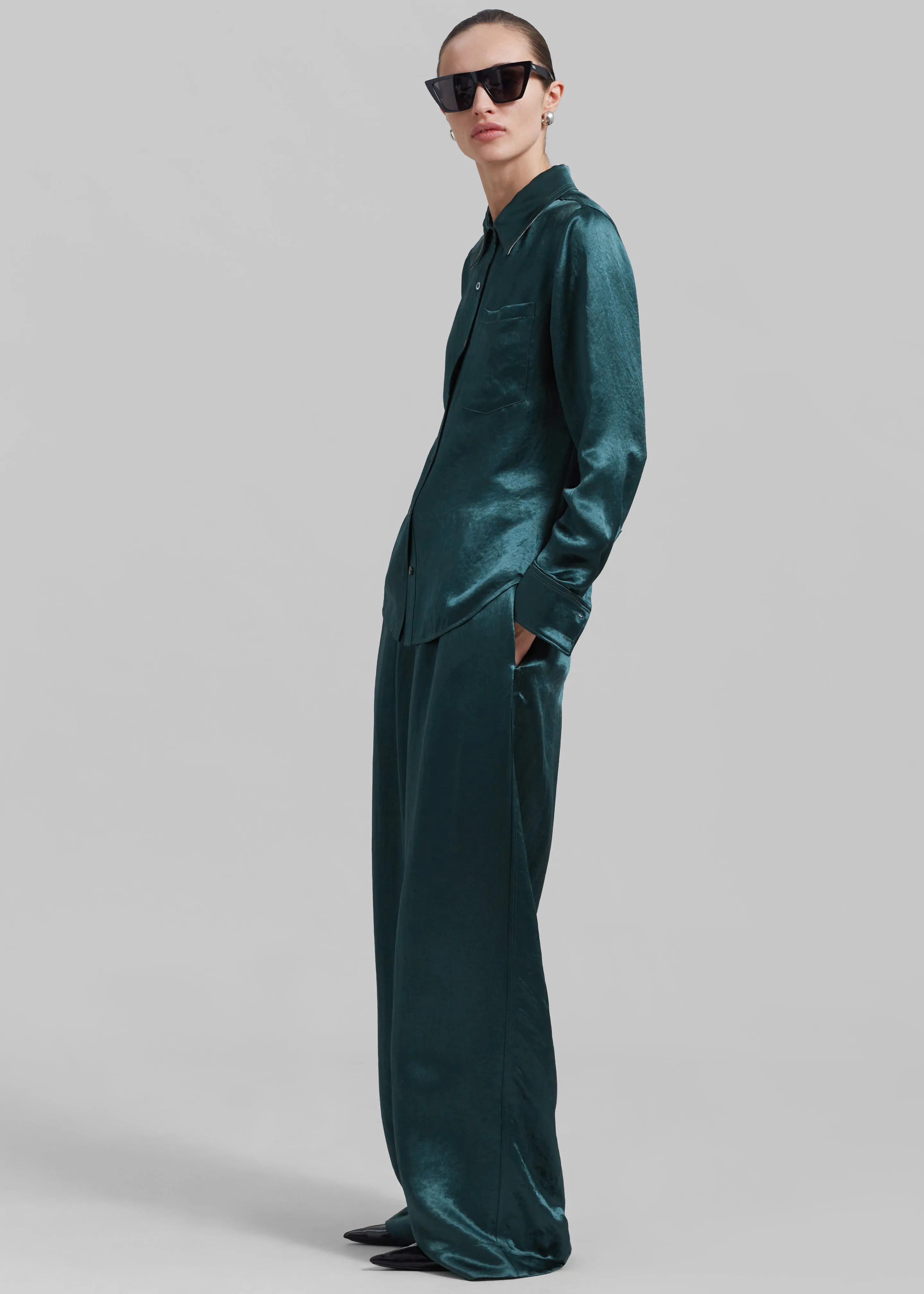 3.1 Phillip Lim Pajama Trousers - Deep Ocean sold by Frankie Shop product image thumbnail 4