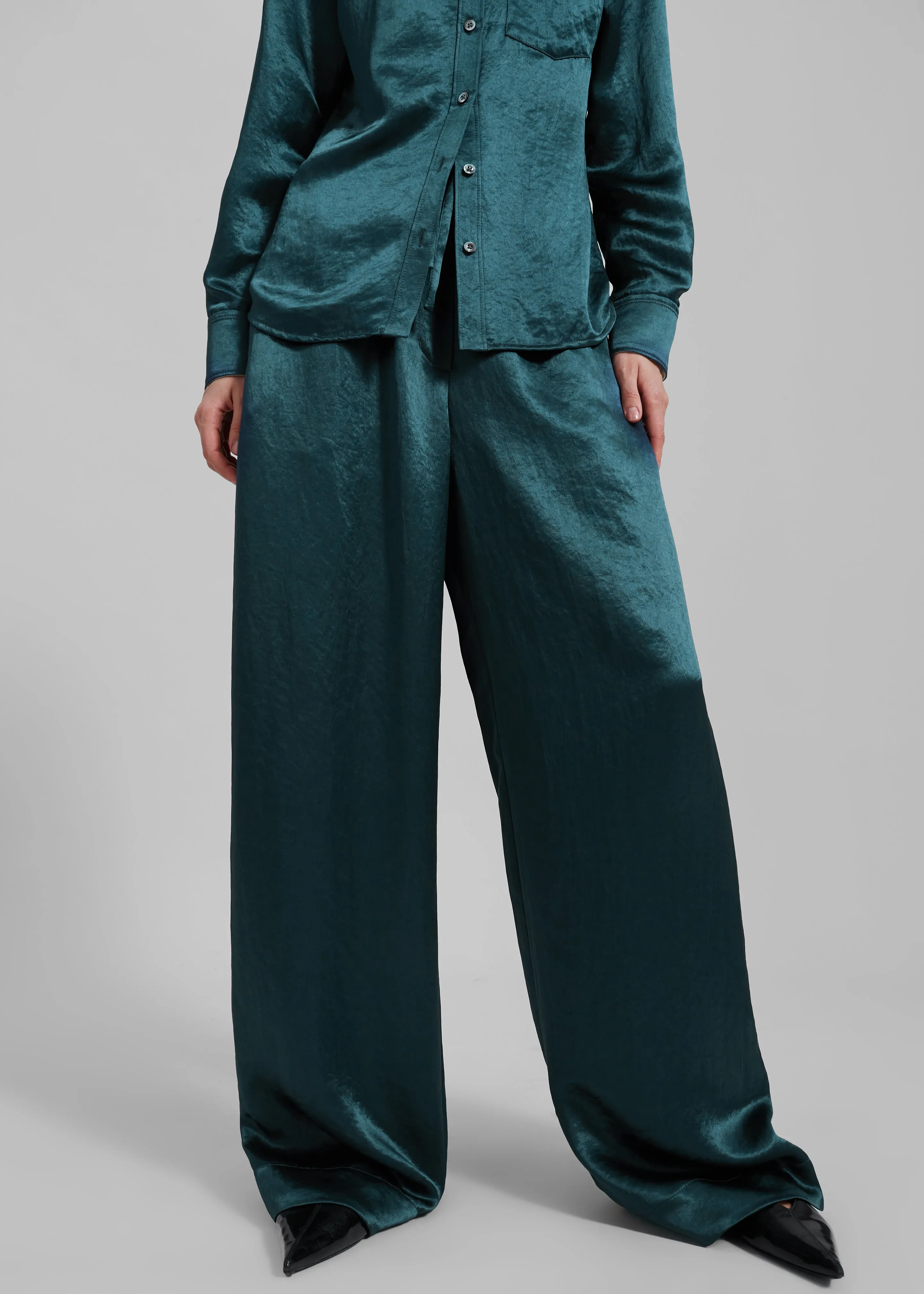 3.1 Phillip Lim Pajama Trousers - Deep Ocean sold by Frankie Shop product image thumbnail 2