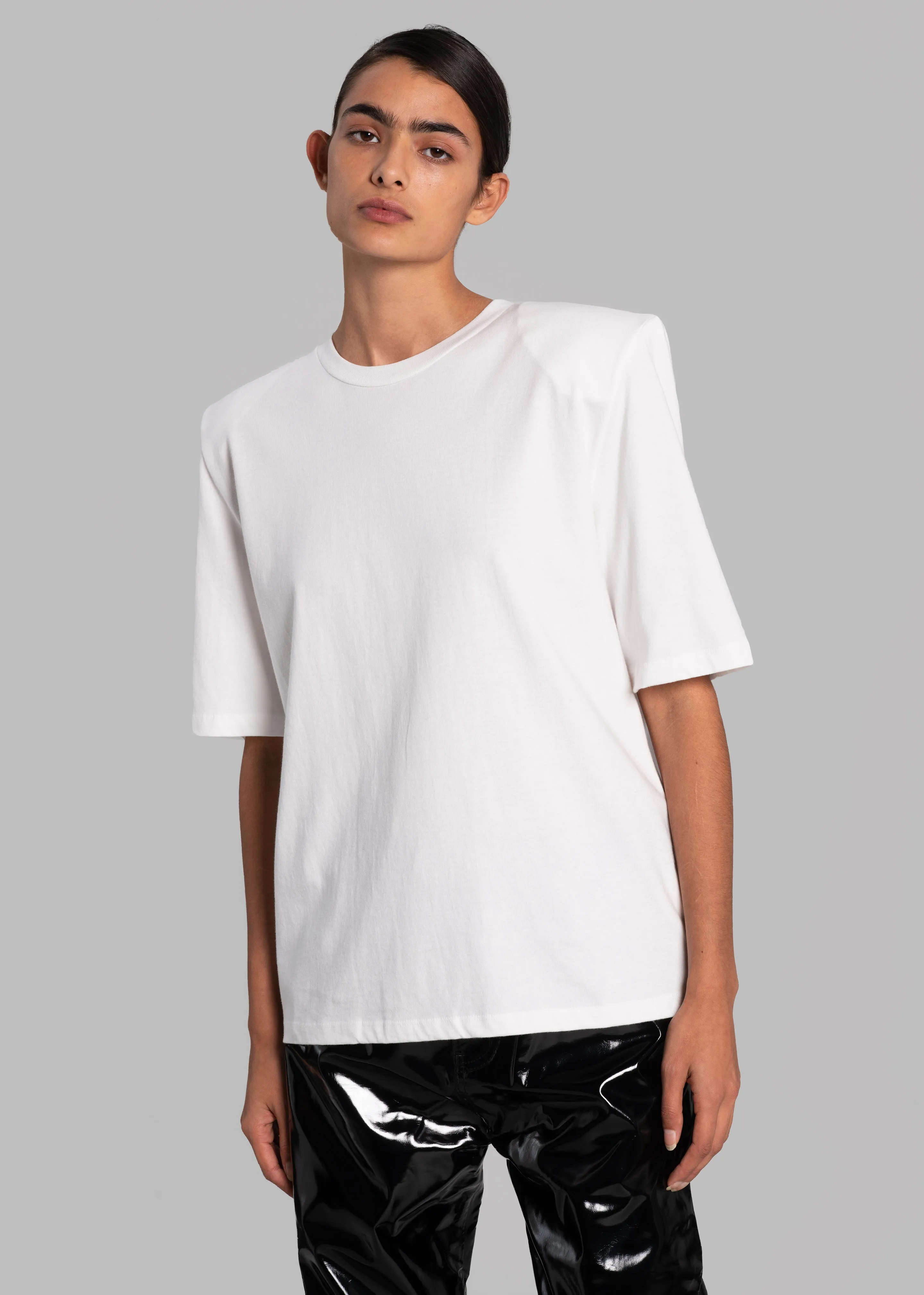 Carrington Padded Shoulder Tee - White sold by Frankie Shop product image thumbnail 4