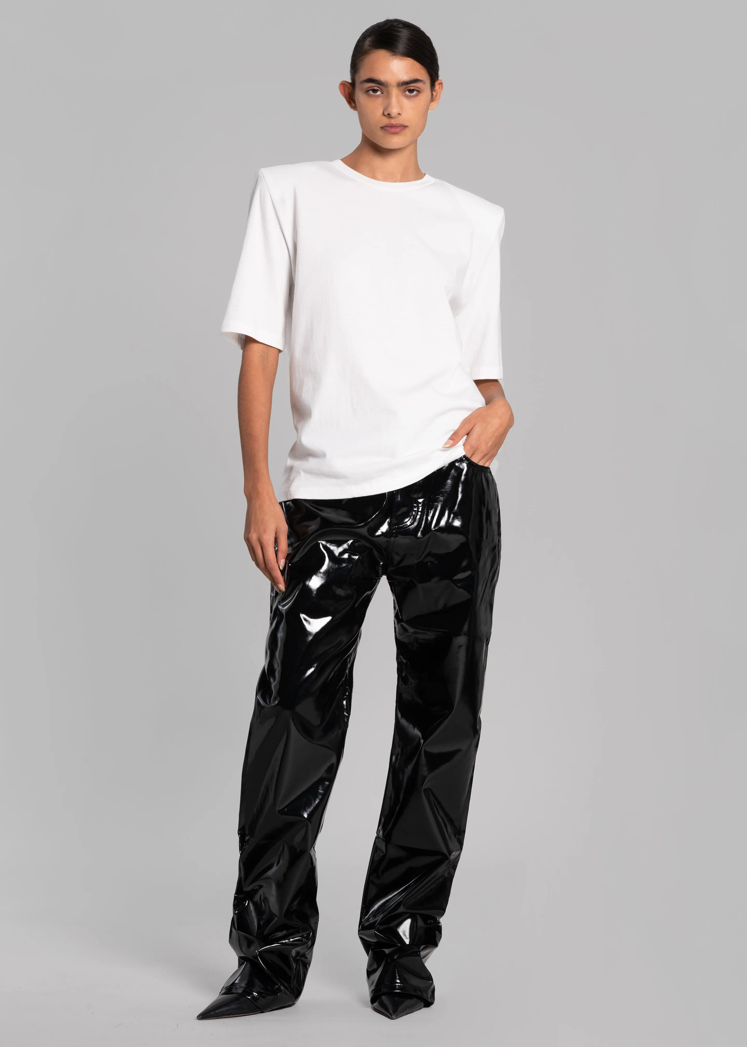 Carrington Padded Shoulder Tee - White sold by Frankie Shop product image thumbnail 5