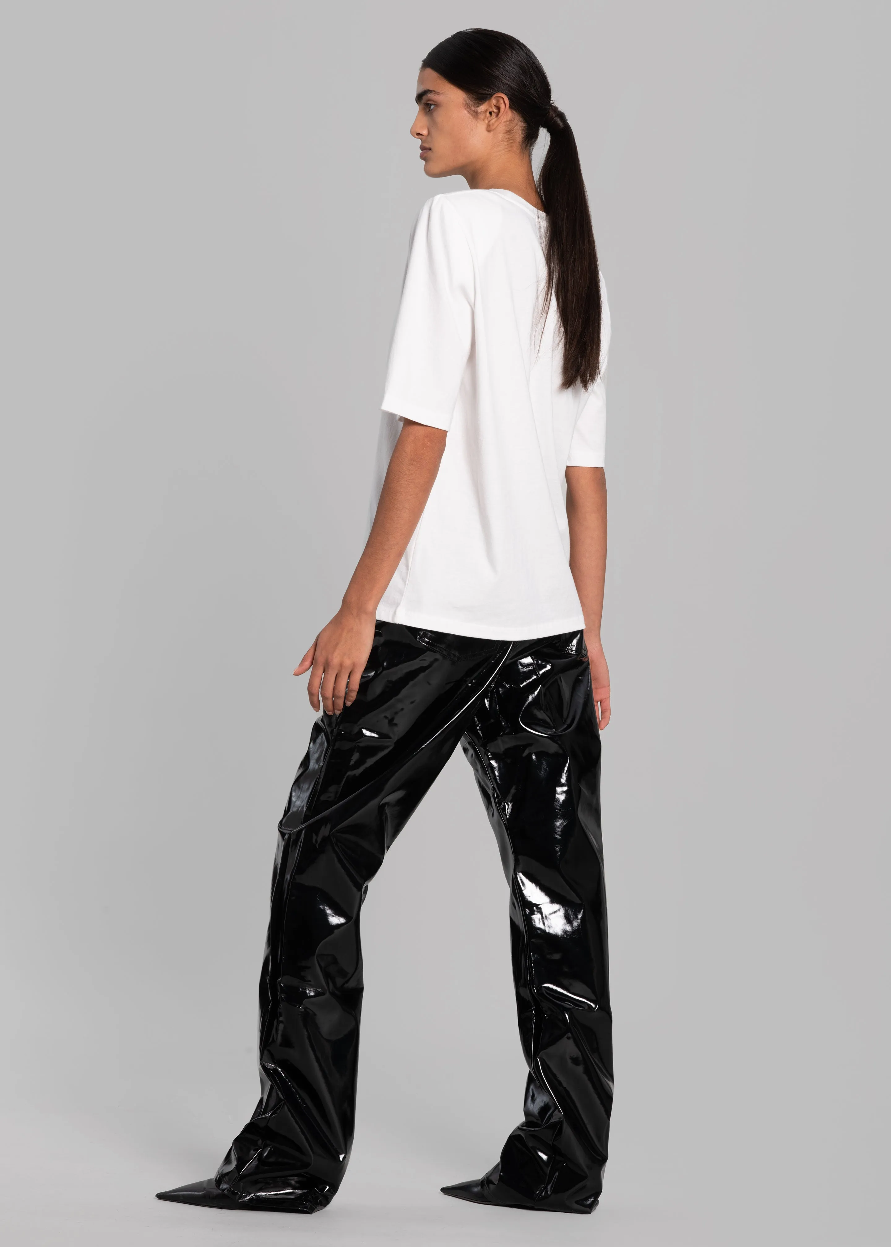 Carrington Padded Shoulder Tee - White sold by Frankie Shop product image thumbnail 3
