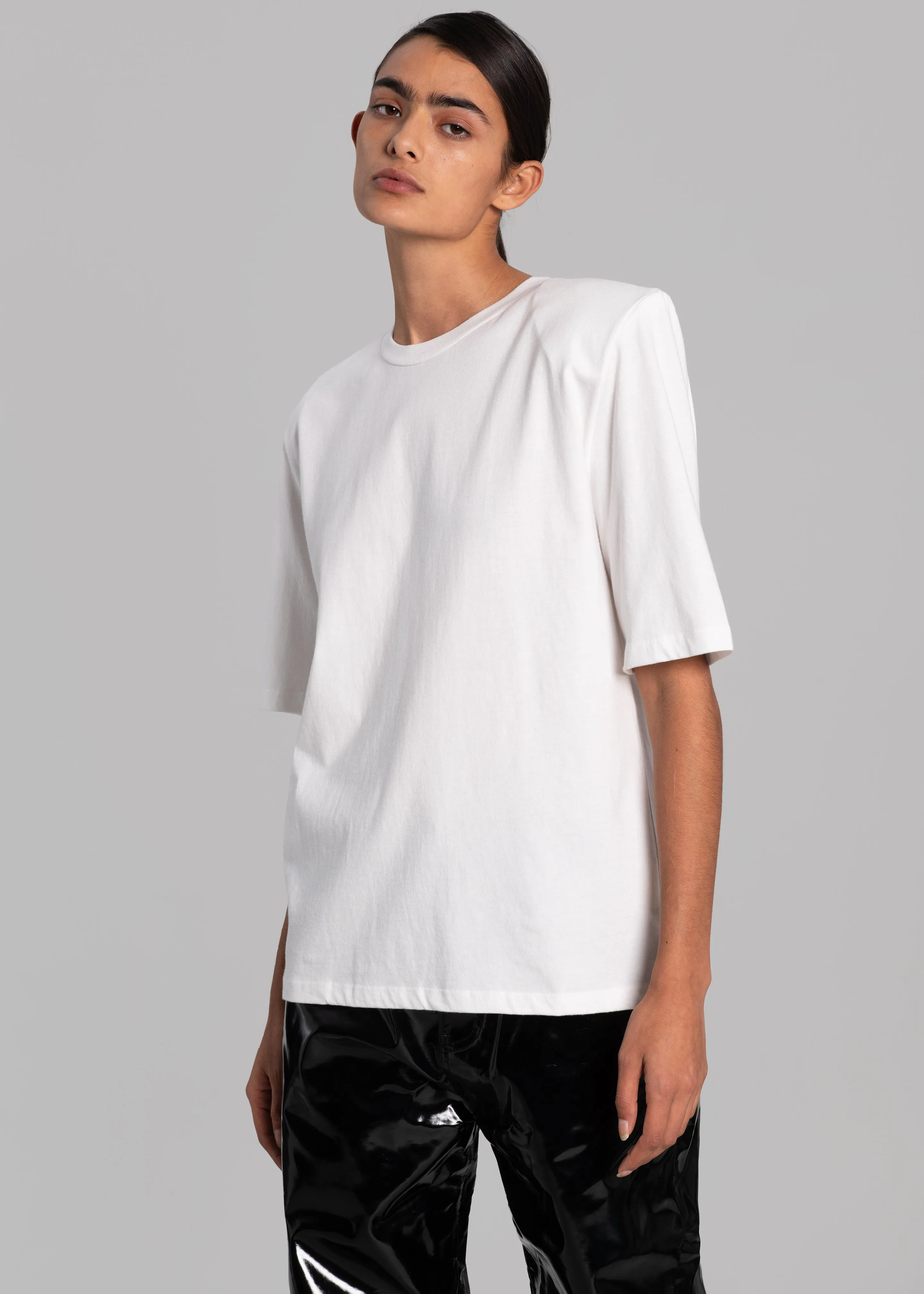 Carrington Padded Shoulder Tee - White sold by Frankie Shop product image thumbnail 2