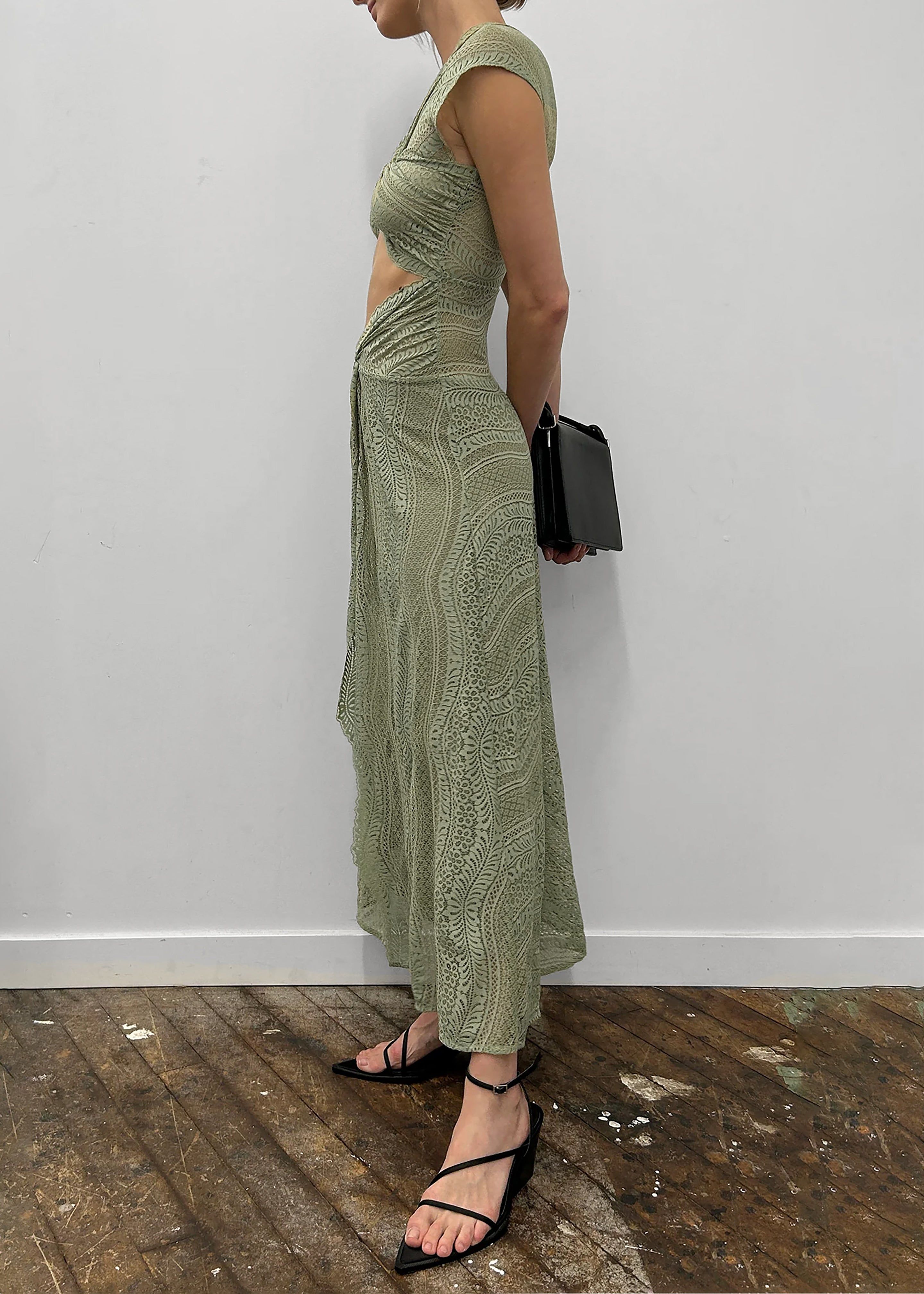 Beaufille Sassen Dress - Sage sold by Frankie Shop product image thumbnail 4