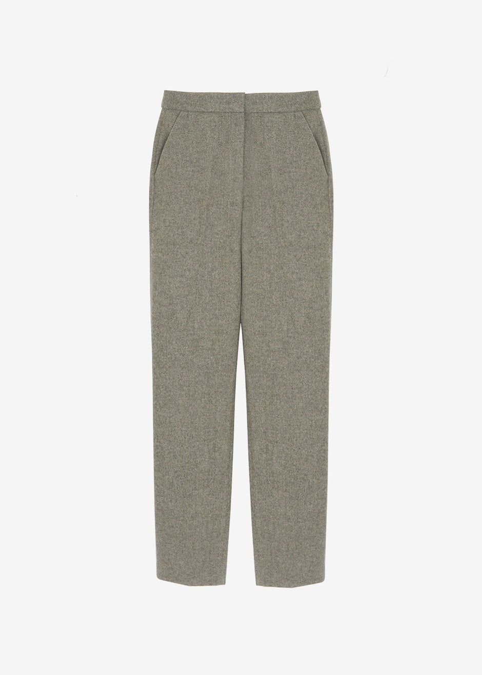Elan Herringbone Pants - Taupe Melange sold by Frankie Shop product image thumbnail 7