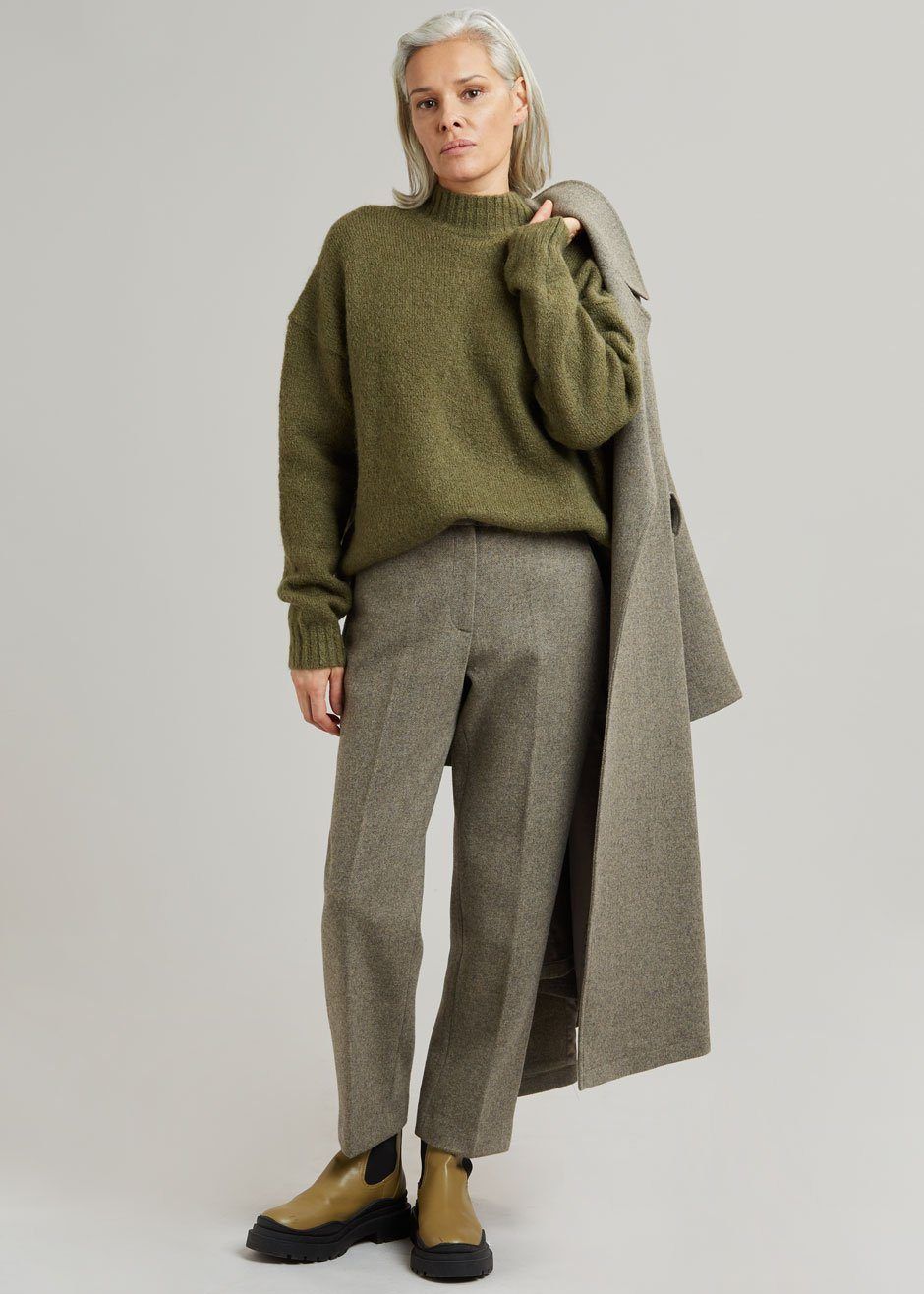 Elan Herringbone Pants - Taupe Melange sold by Frankie Shop product image thumbnail 5