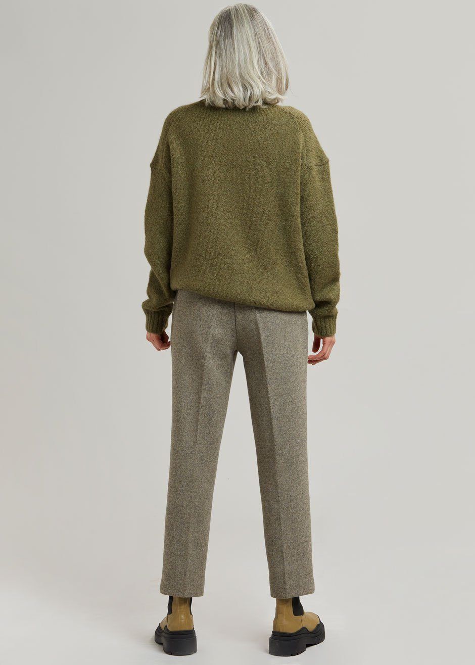 Elan Herringbone Pants - Taupe Melange sold by Frankie Shop product image thumbnail 6