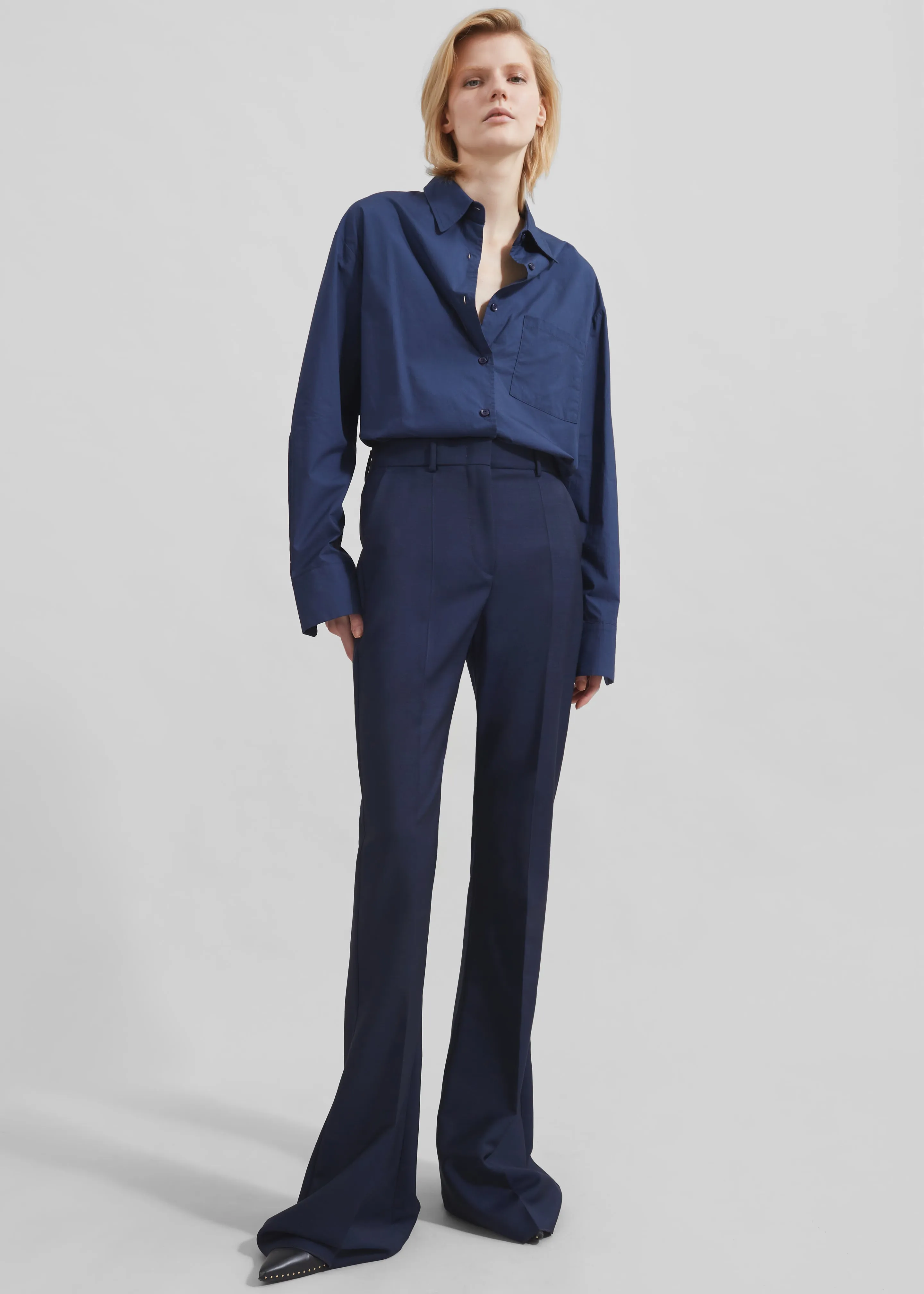 Sportmax Aeroso1234 Trousers - Ultramarine sold by Frankie Shop product image thumbnail 4