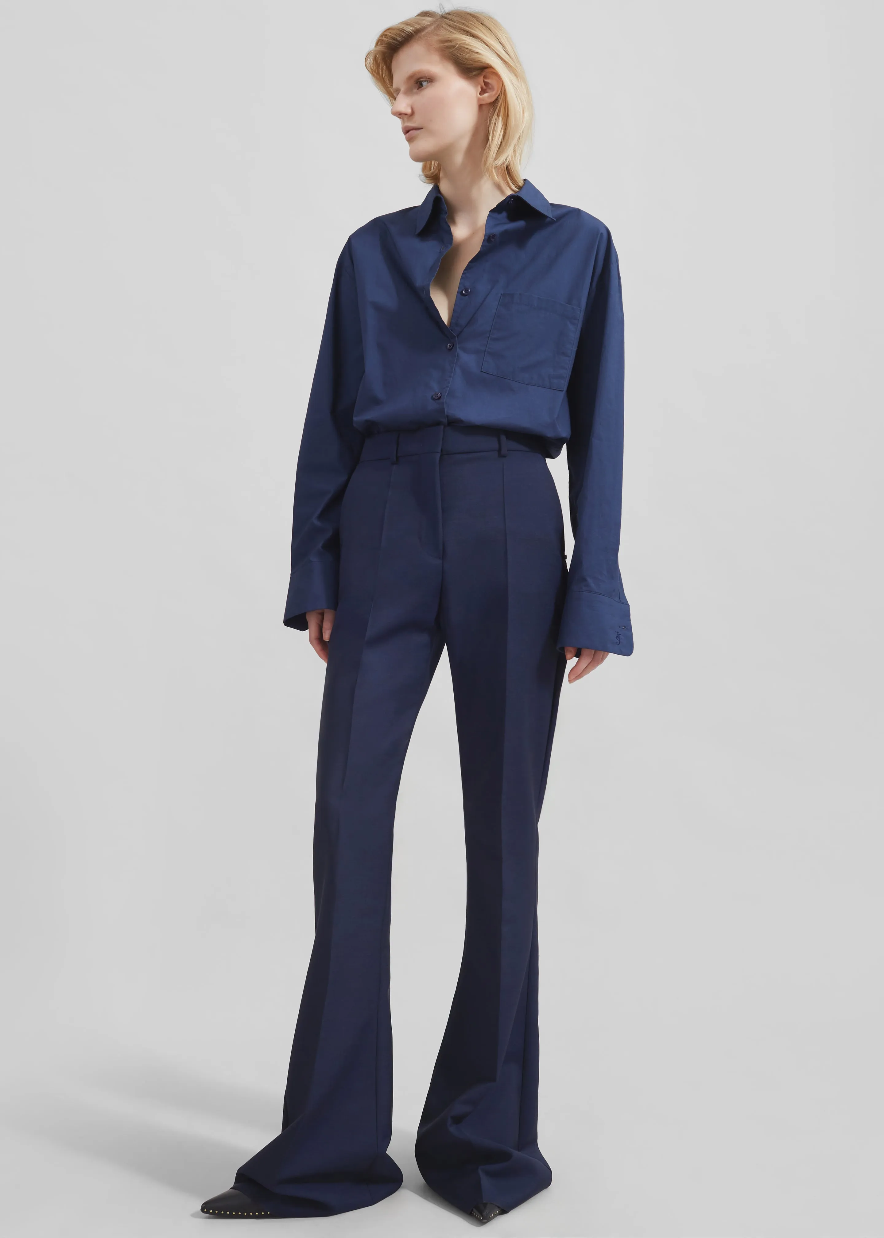 Sportmax Aeroso1234 Trousers - Ultramarine sold by Frankie Shop product image thumbnail 2