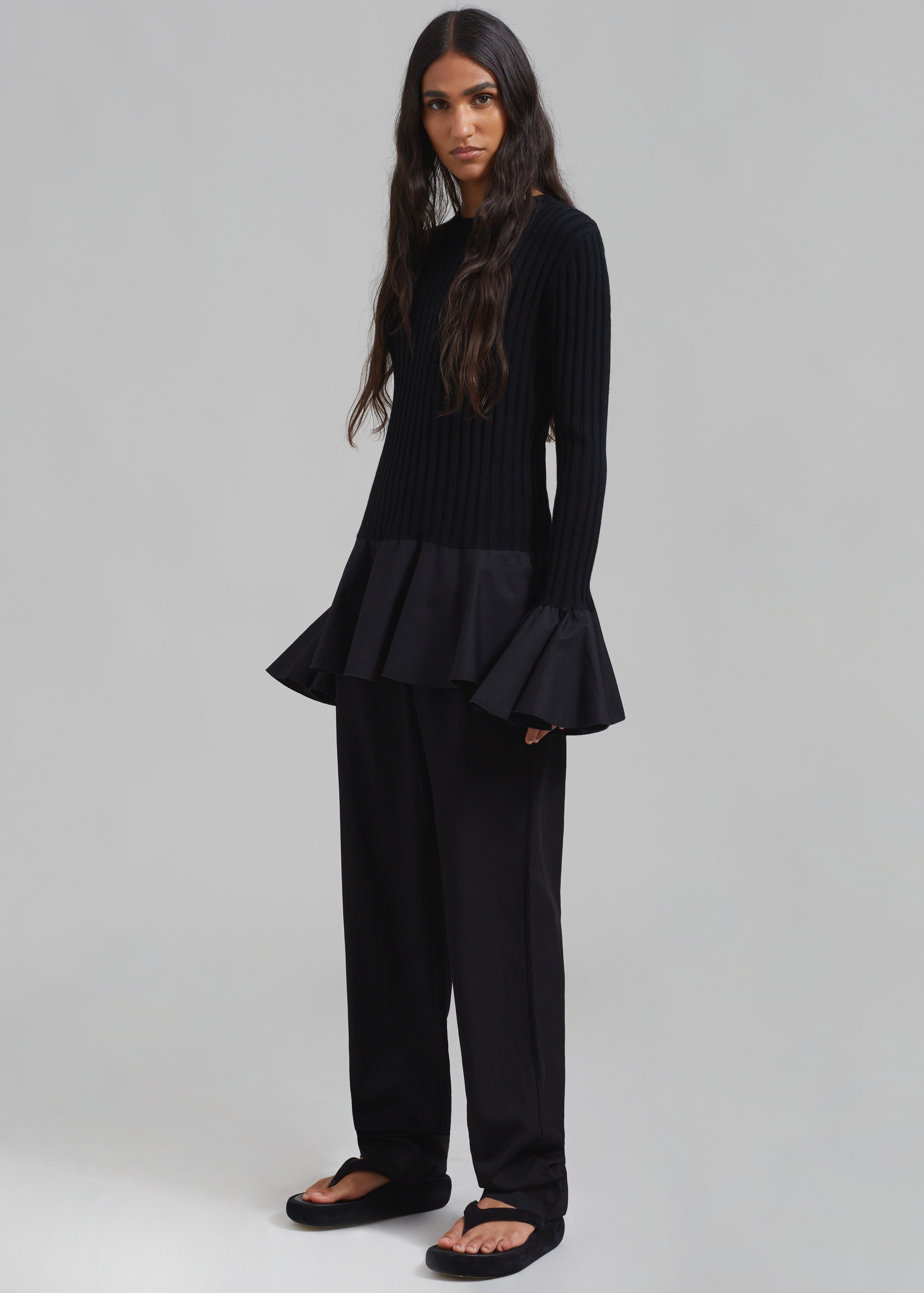 JW Anderson Contrast Woven Hem Underpinning - Black sold by Frankie Shop product image thumbnail 5