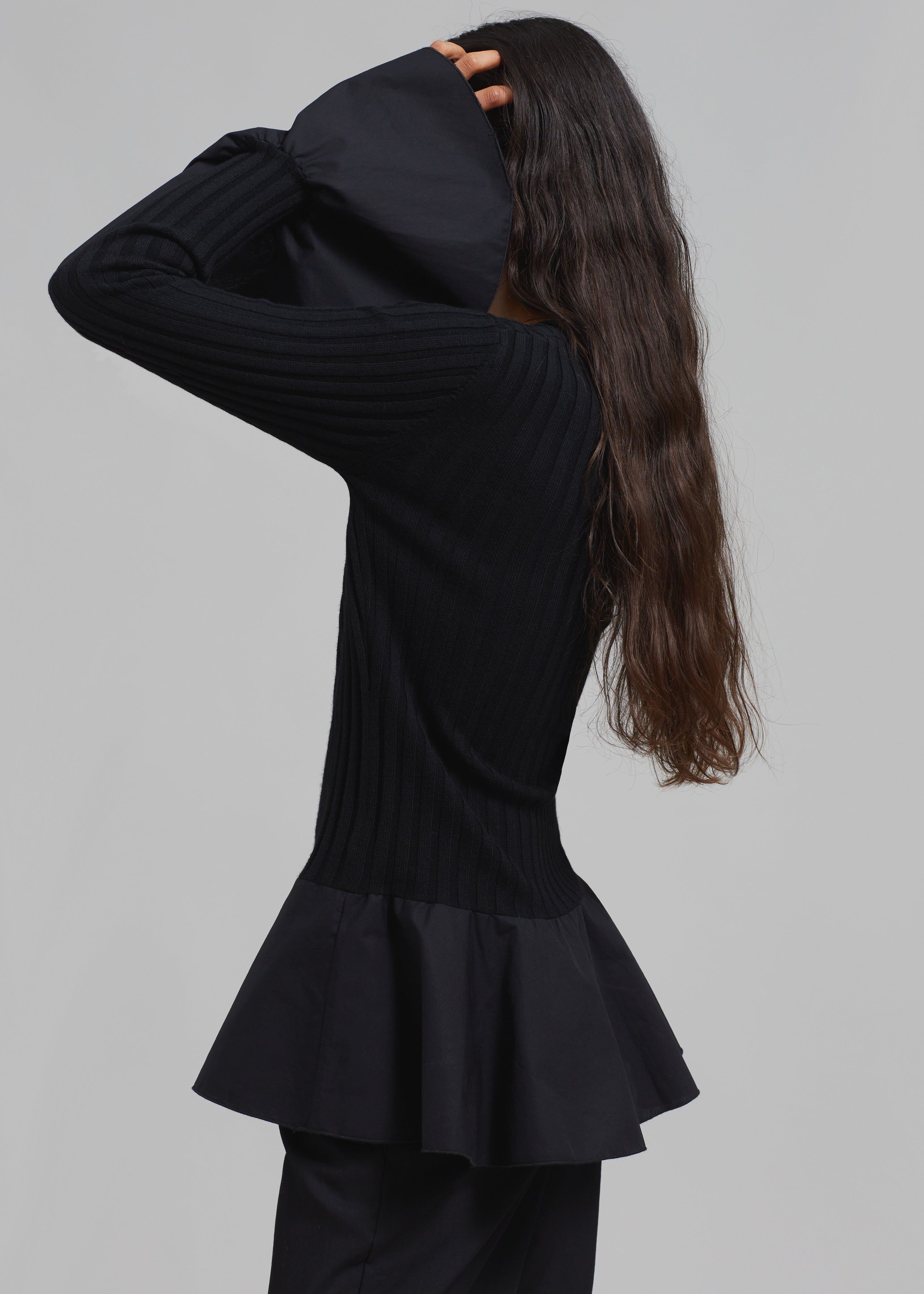 JW Anderson Contrast Woven Hem Underpinning - Black sold by Frankie Shop product image thumbnail 3